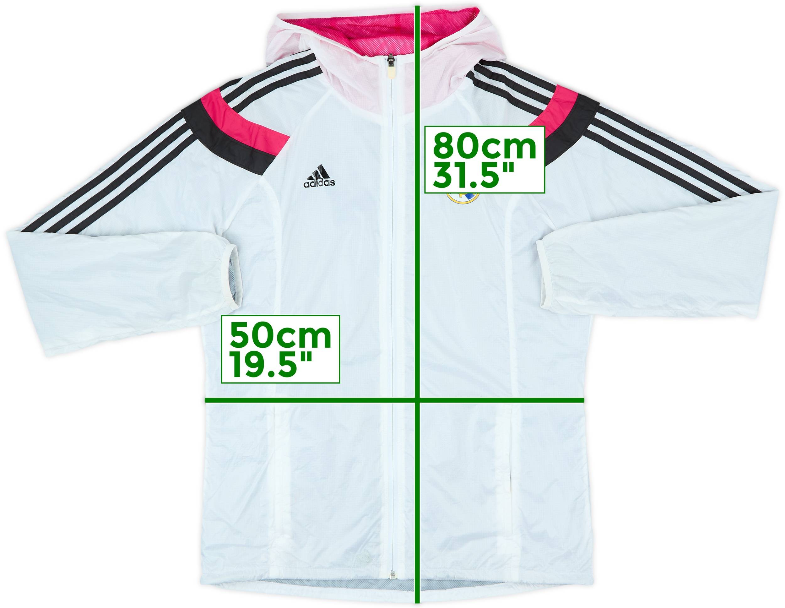 【ADIDAS/アディダス】 REAL MADRID TRACK ジャケット 2014-15 Real Madrid adidas Hooded Track Jacket - 8/10 - (M)