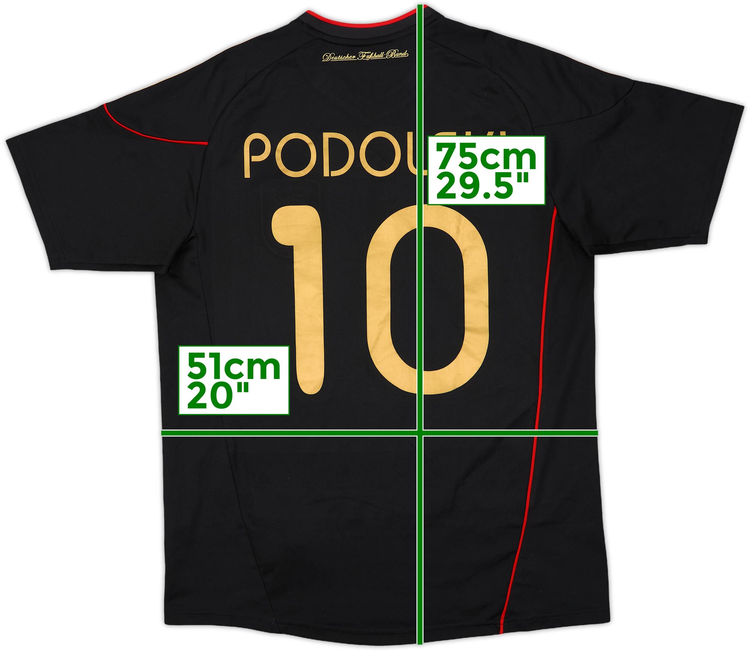 2010-11 Germany Away Shirt Podolski #10 - 9/10 - (XL.Boys)