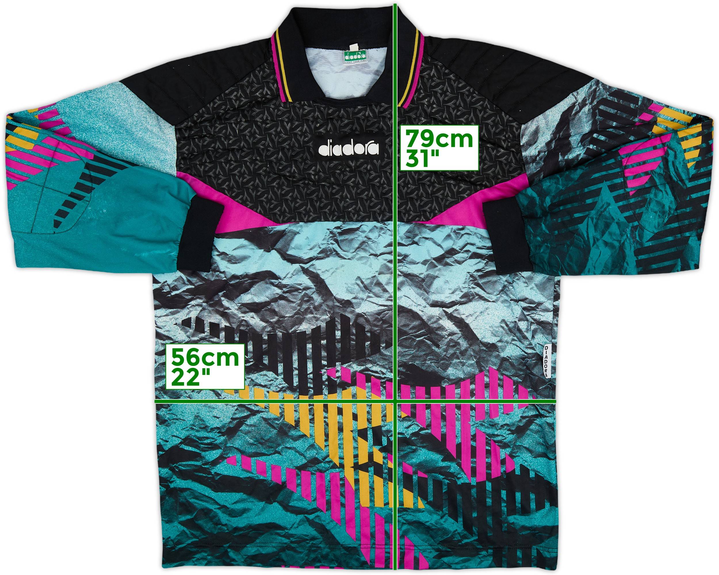 1990s Diadora GK Template Shirt #1 - 8/10 - (XL)