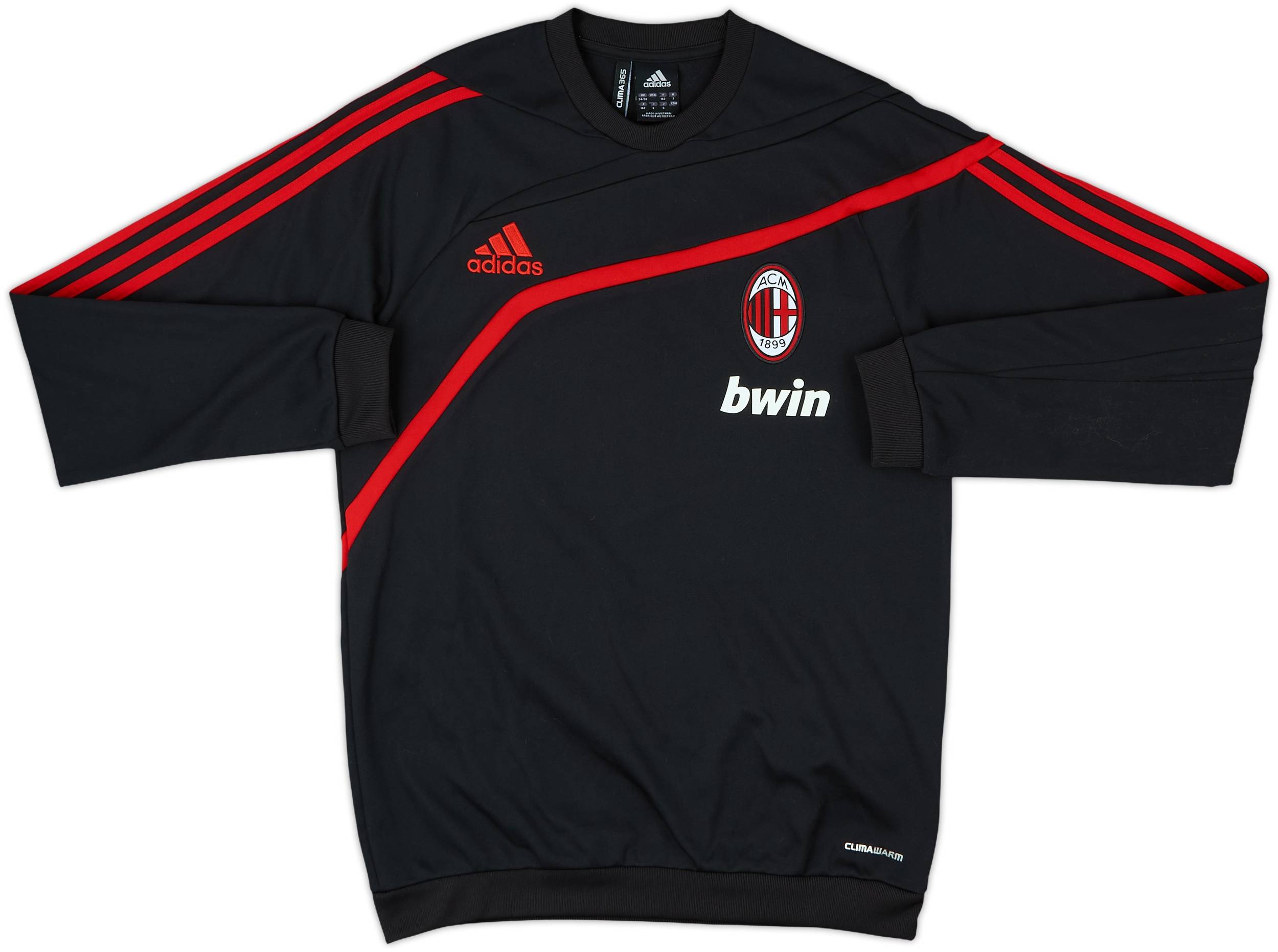 2009-10 AC Milan adidas Sweat Top - 8/10 - (XL.Boys)