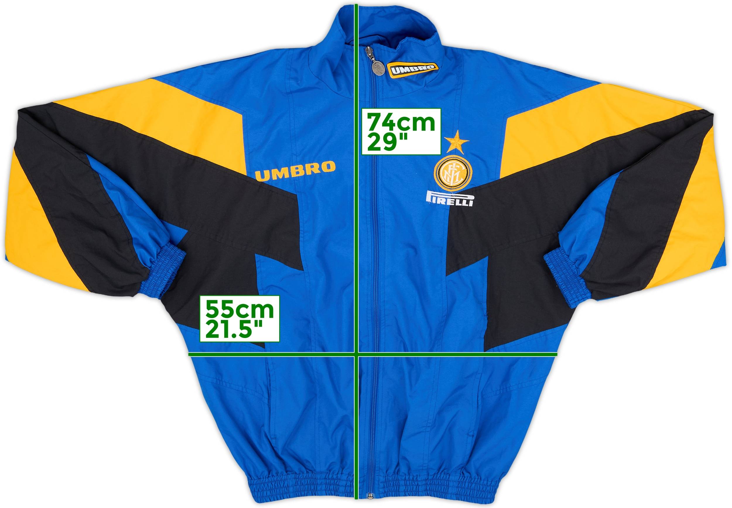 90s UMBRO×INTER 96/98 Half Zip Piste 1997-98 Inter Milan Umbro Full Tracksuit - 9/10 - (M)