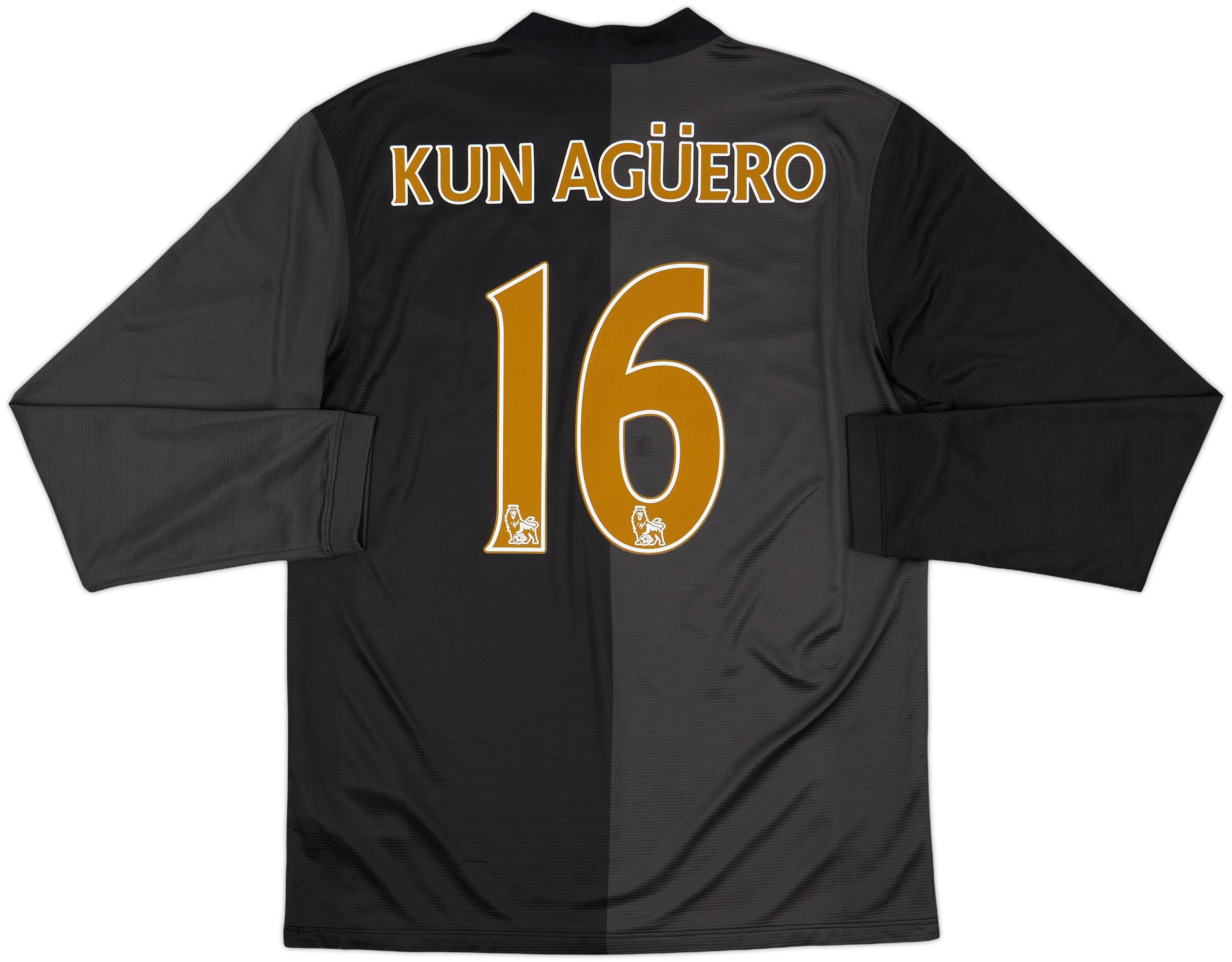 2013-14 Manchester City Away Shirt Kun Aguero #16 - 7/10 - (M)