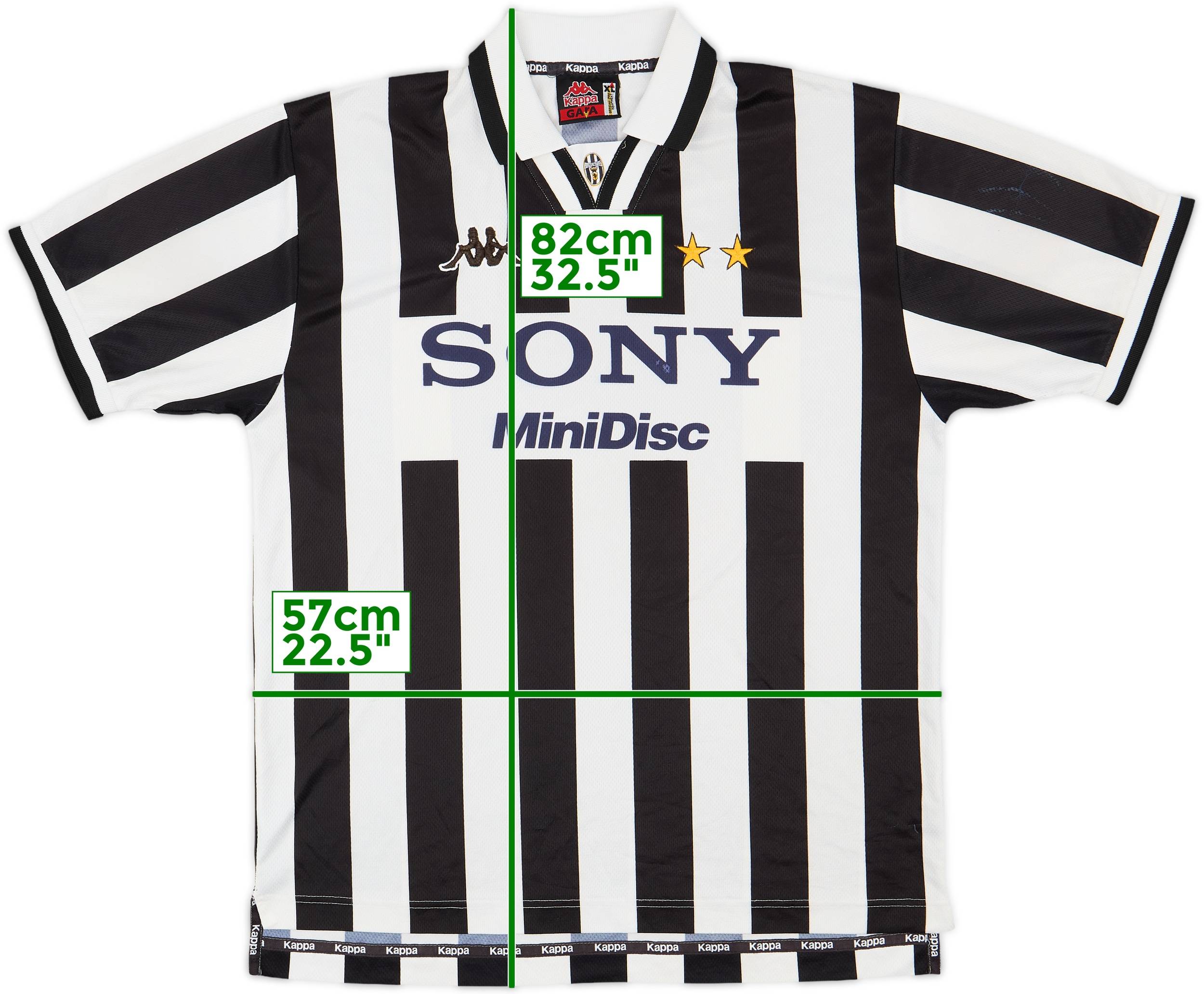 Juventus ユニフォーム 90s Vintage Kappa Juventus Sony MiniDisc Jersey 90s Gara Style