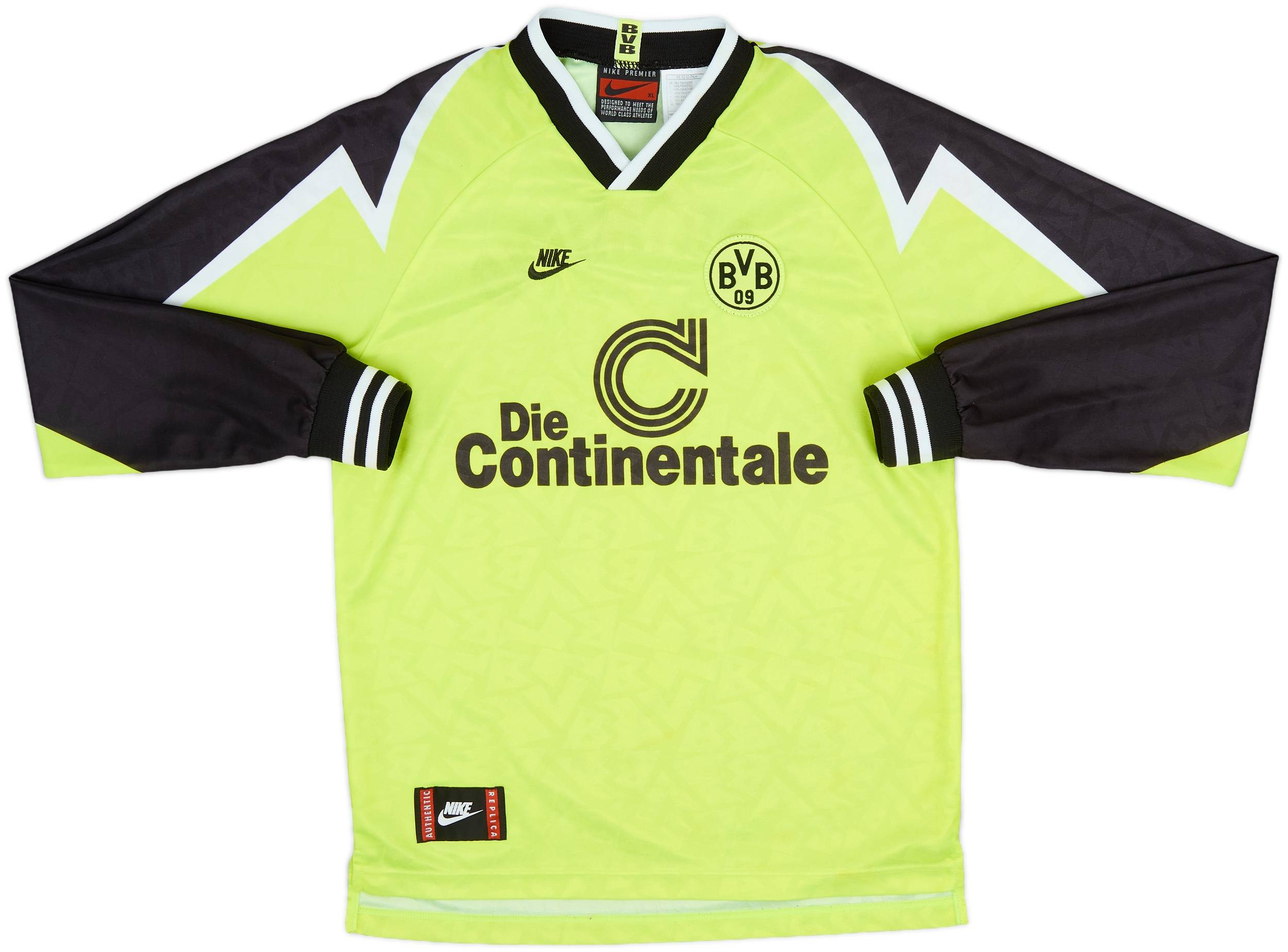 NIKE Borussia Dortmund 1995/96 サッカーシャツ BORUSSIA DORTMUND 1995 1996 HOME FOOTBALL SHIRT SOCCER