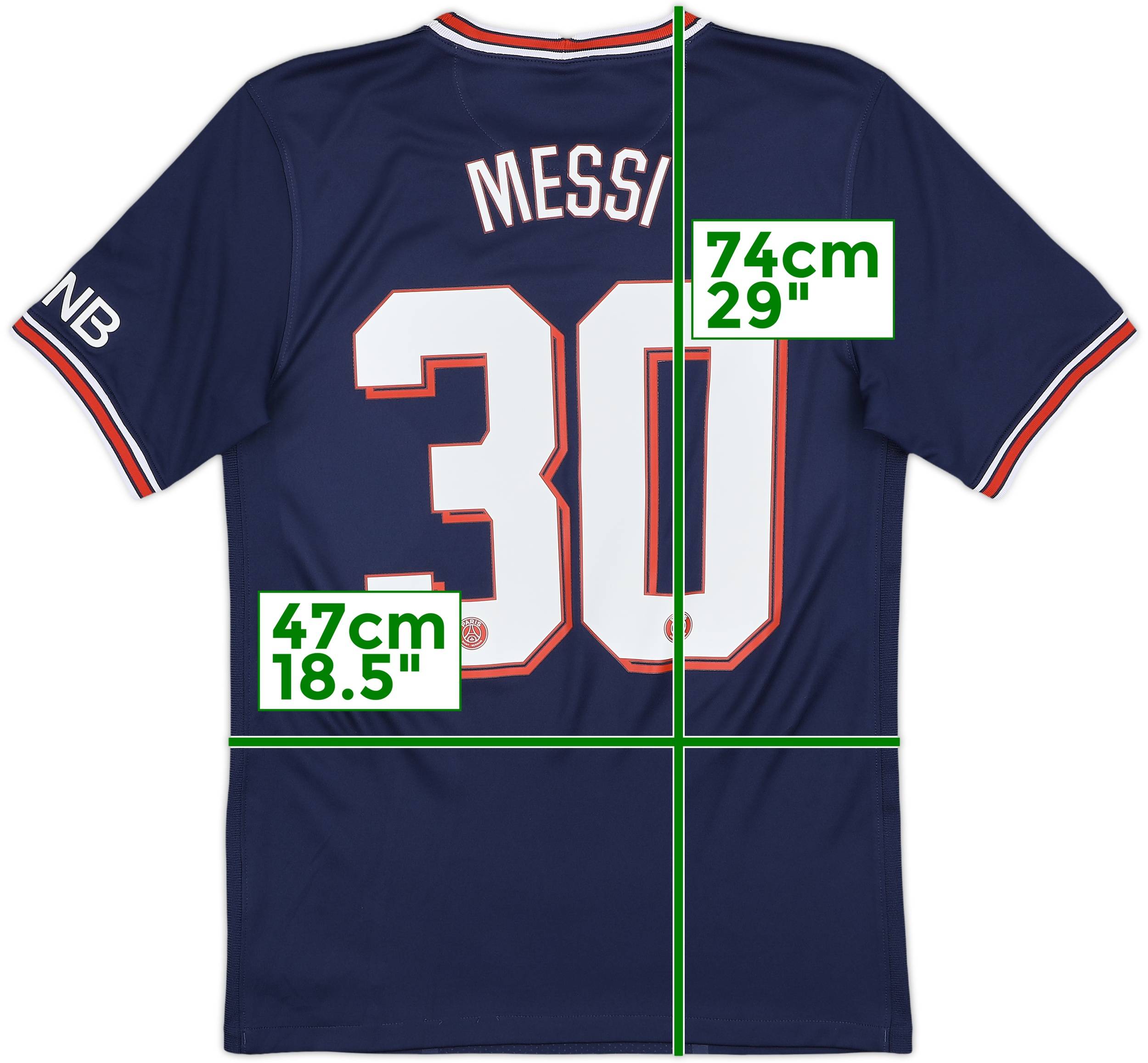 2021-22 Paris Saint-Germain Home Shirt Messi #30 - 10/10 - (S)