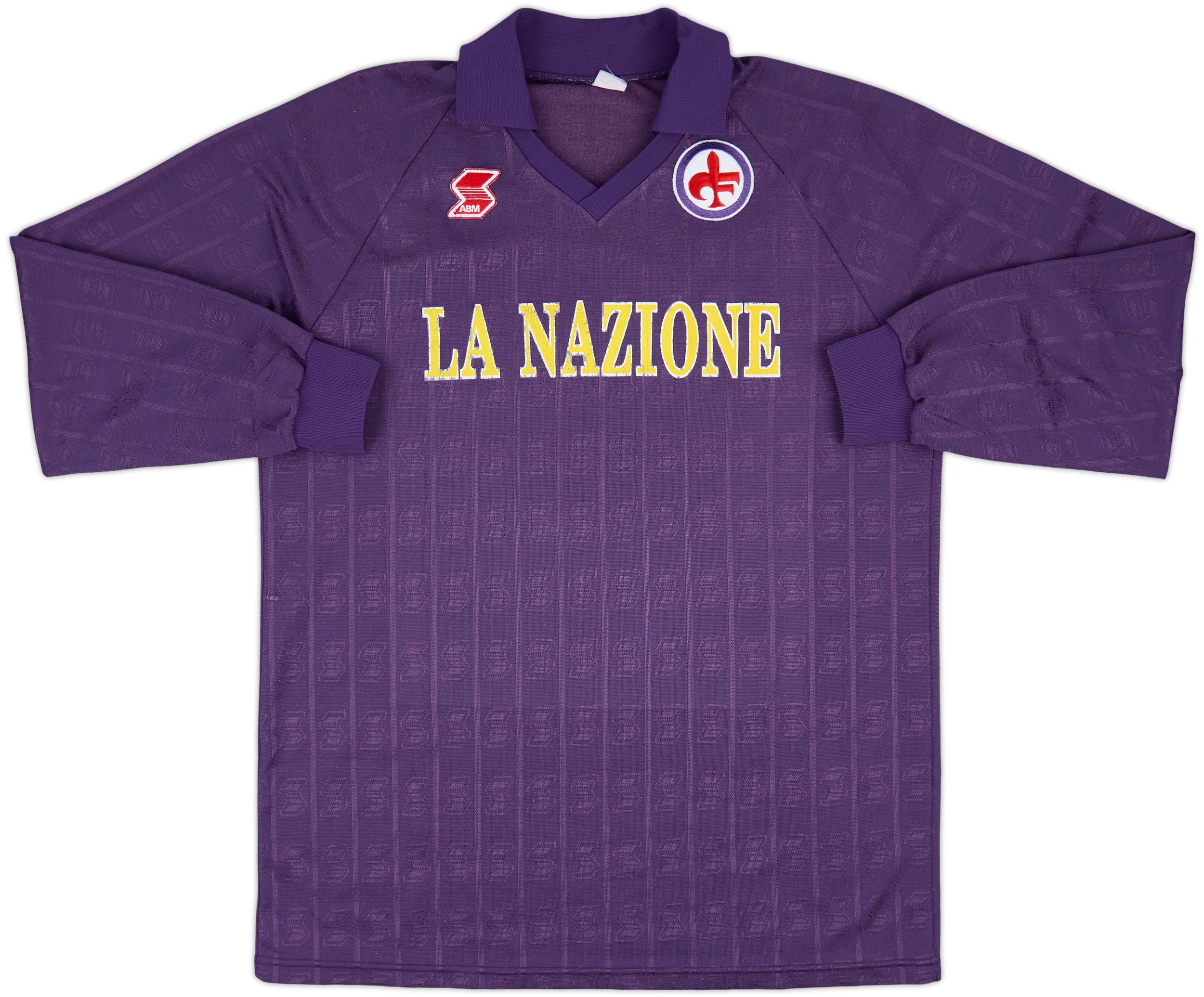 1989-90 Fiorentina Home L/S Shirt #4 - 7/10 - (XL)