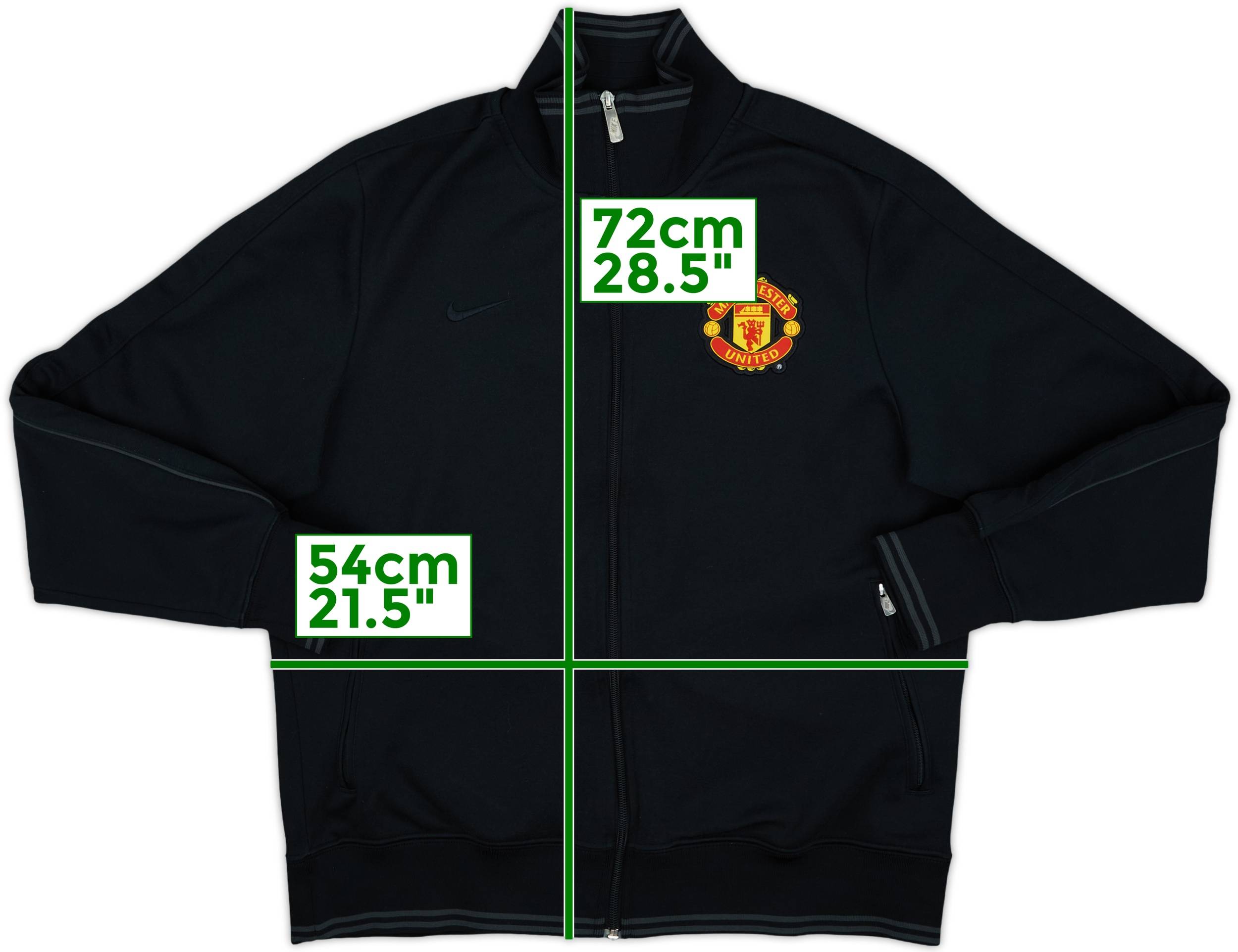 2012-13 Manchester United Nike Track Jacket - 9/10 - (L)