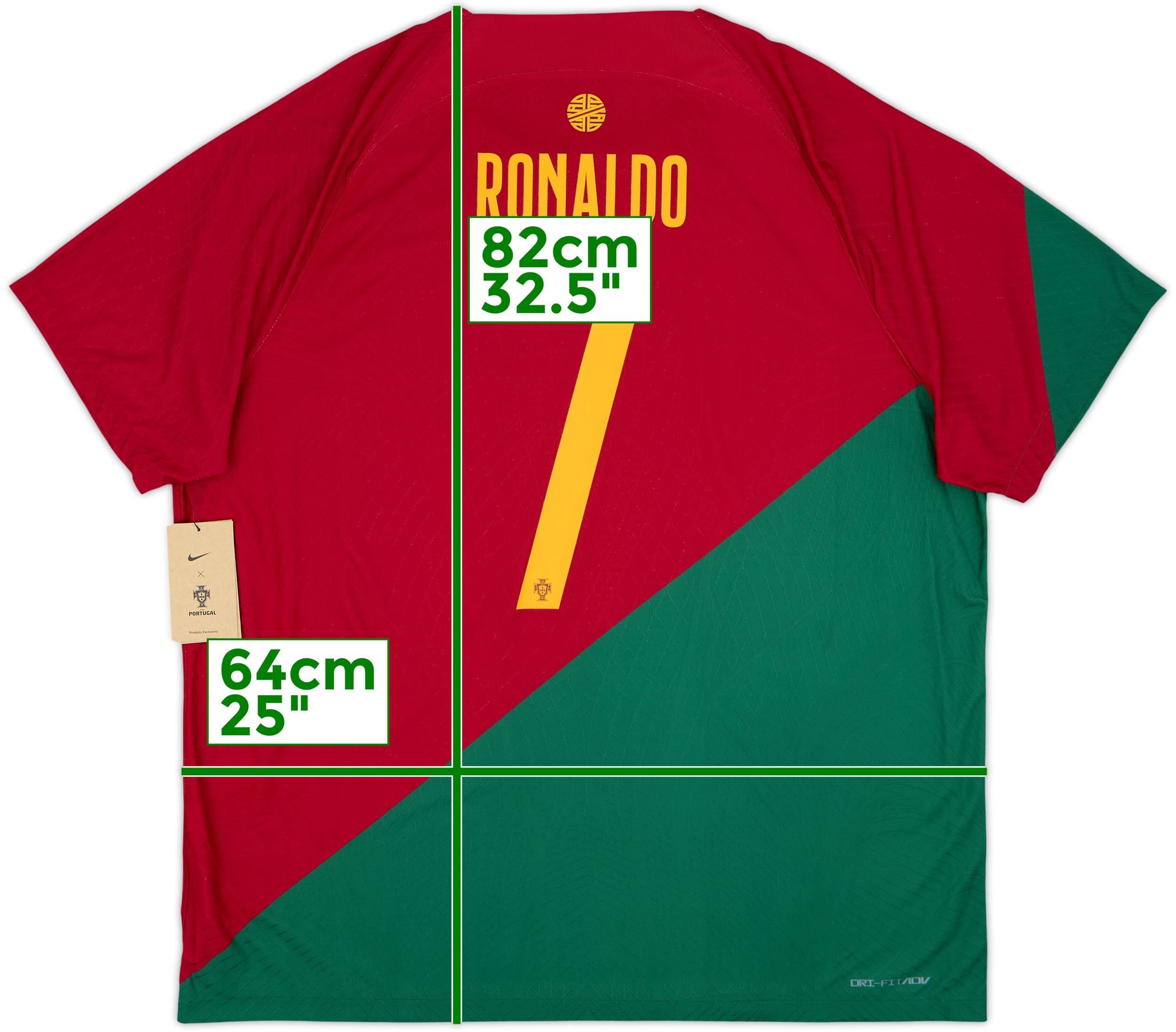 2022-23 Portugal Authentic Home Shirt Ronaldo #7 (XXL)