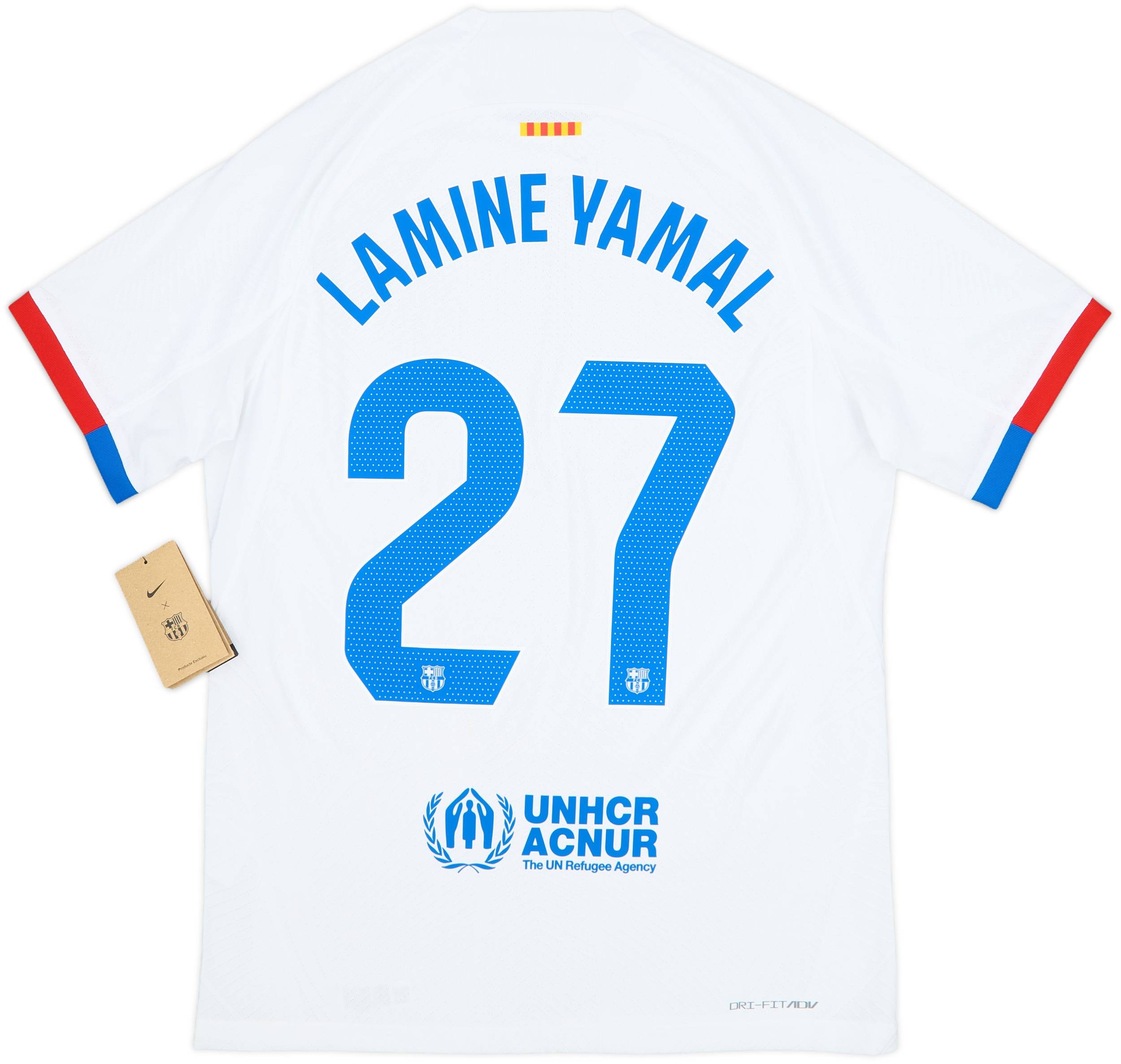 2023-24 Barcelona Authentic Away Shirt Lamine Yamal #27 (M)