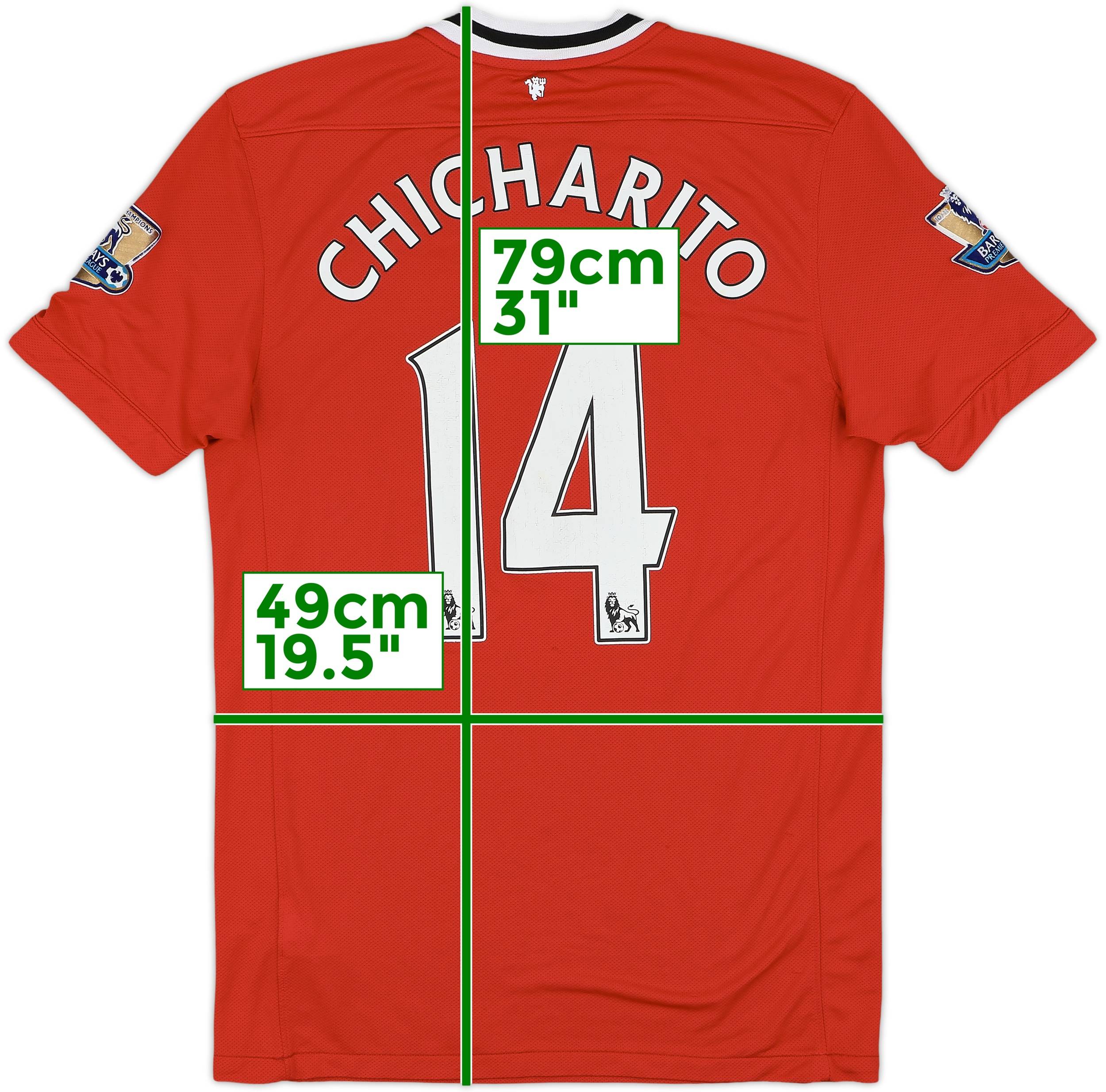 CHICHARITO様 2011-12 Manchester United Home Shirt Chicharito #14 - 6/10 - (M)