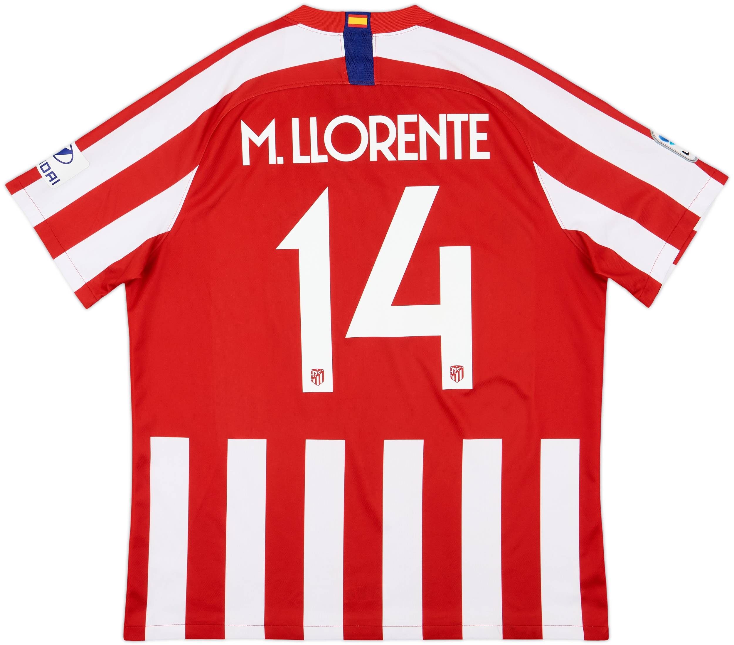 2019-20 Atletico Madrid Home Shirt M.Llorente #14 - 7/10 - (XL)