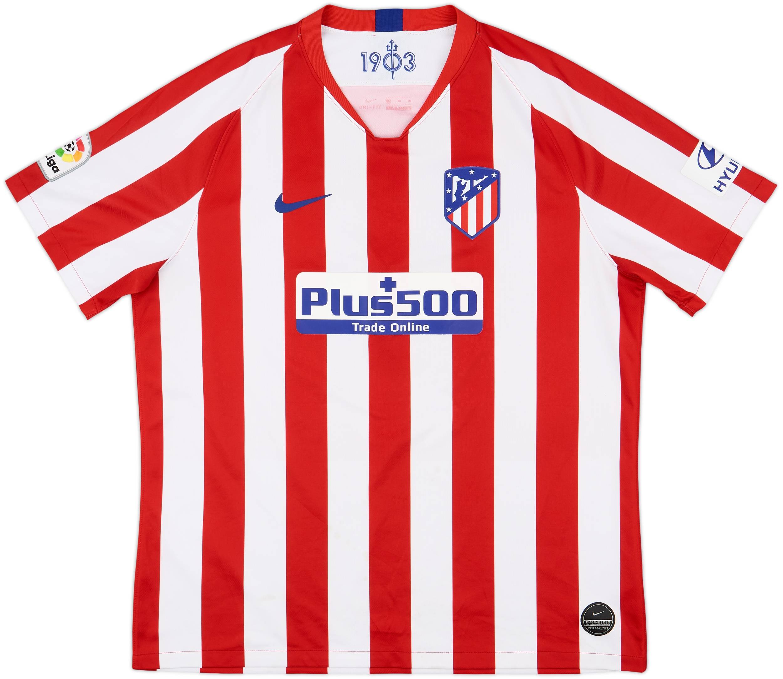 2019-20 Atletico Madrid Home Shirt M.Llorente #14 - 7/10 - (XL)