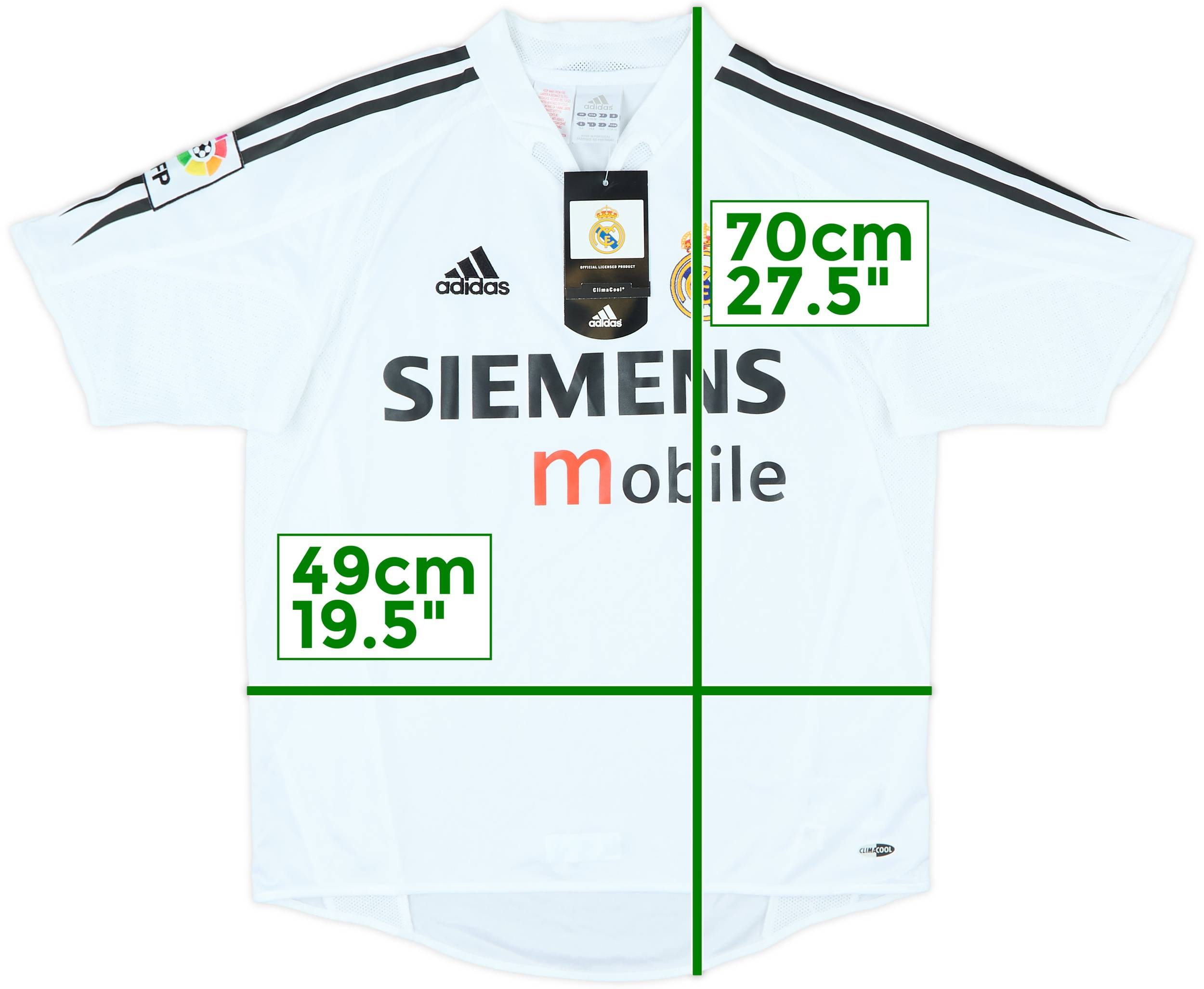 2004-05 Real Madrid Home Shirt (L.Boys)