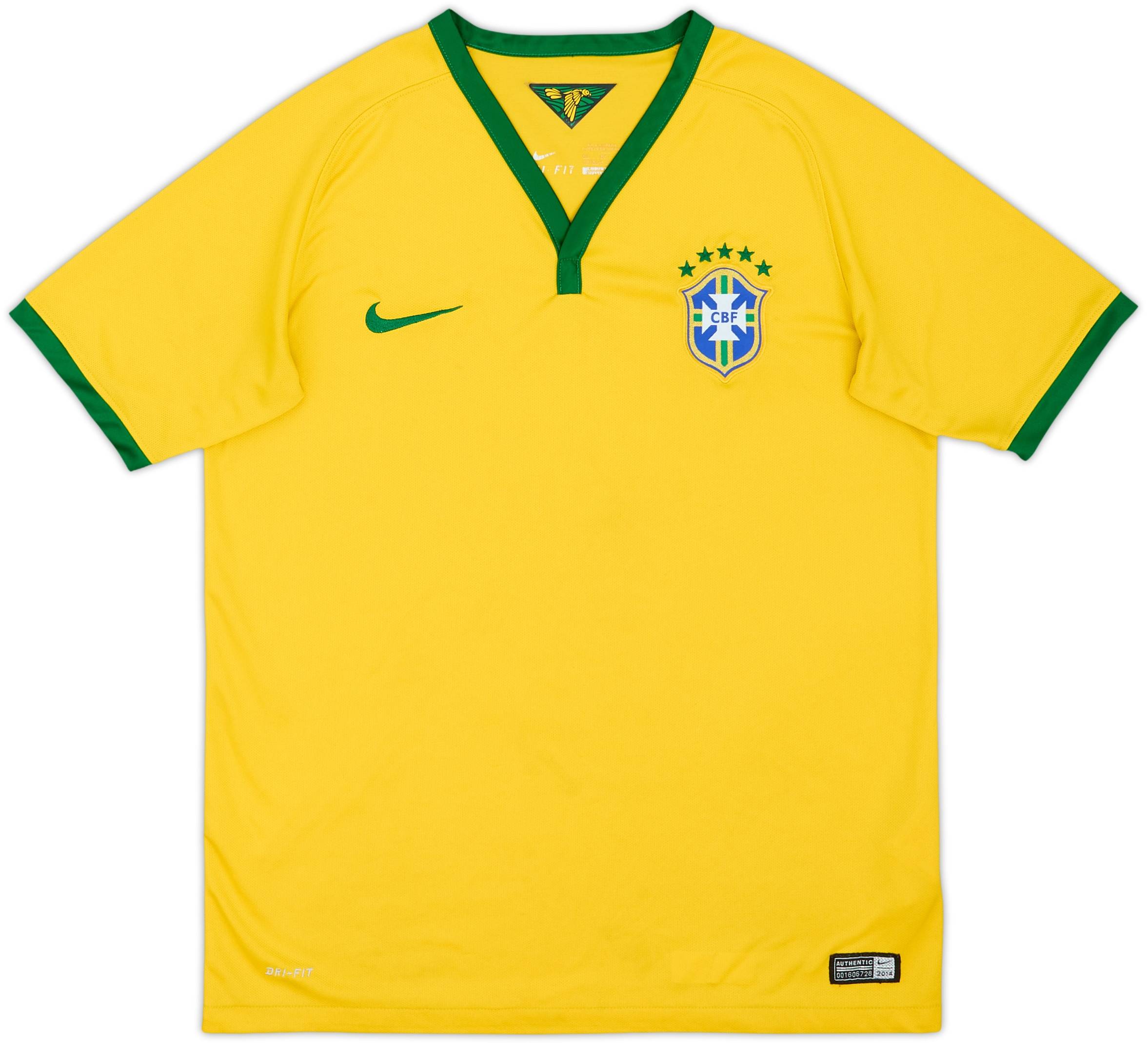 2014-15 Brazil Home Shirt - 6/10 - (XL.Boys)