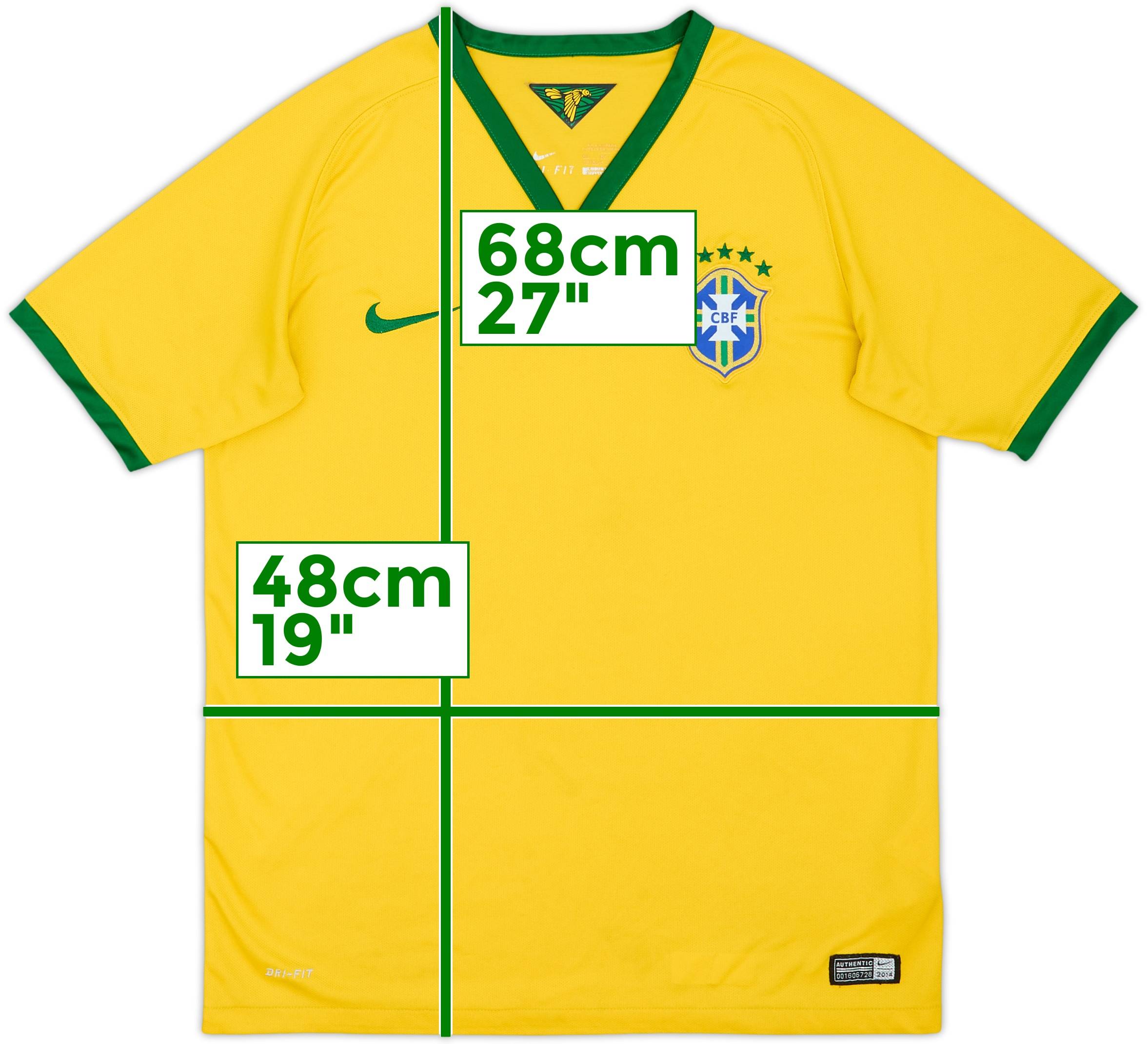 2014-15 Brazil Home Shirt - 6/10 - (XL.Boys)