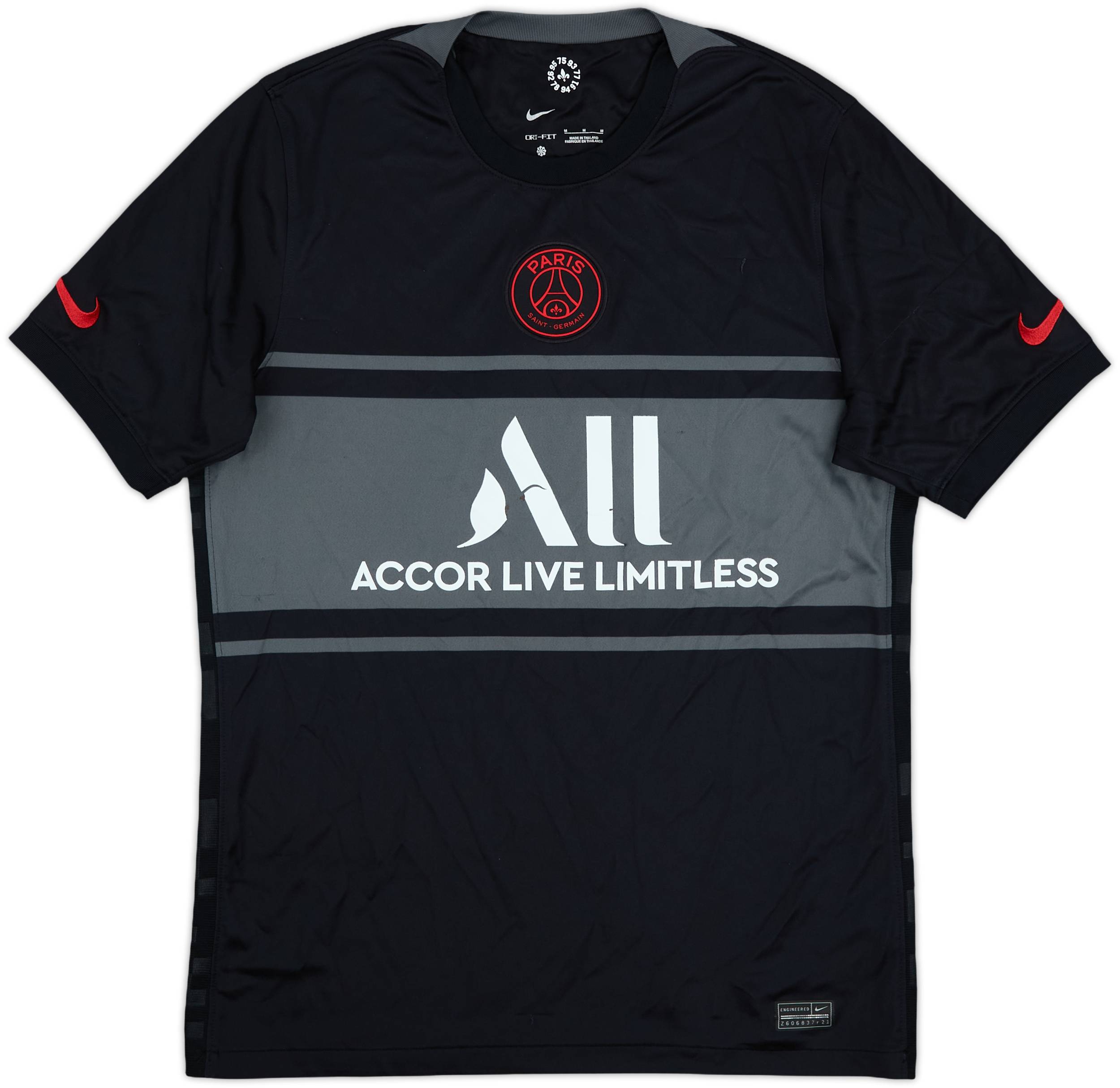 2021-22 Paris Saint-Germain Third Shirt - 5/10 - (M)