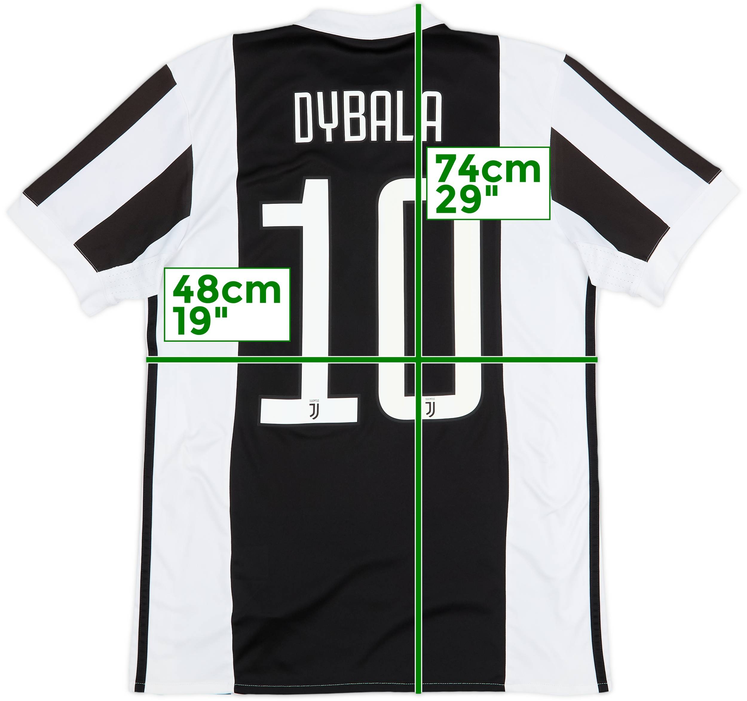 Juventus DYBALA 10 シャツ Lサイズ 2017-18 Juventus Home Shirt Dybala #10 - 7/10 - (S)