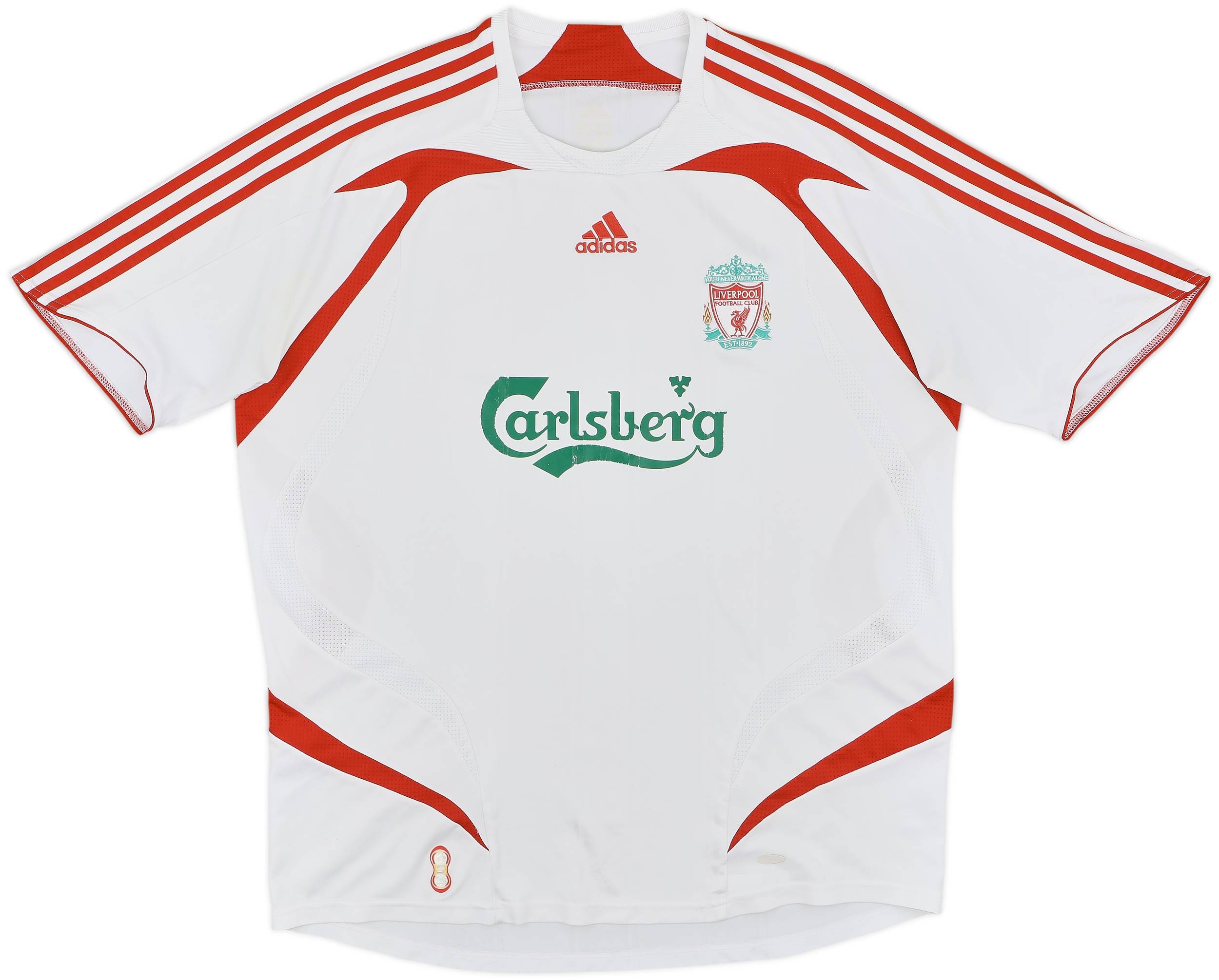 a*a様 リバプール GERRARD 8番 アウェイ　09 2009-10 Liverpool Away L/S Shirt Gerrard #8 - 6/10 - (S)
