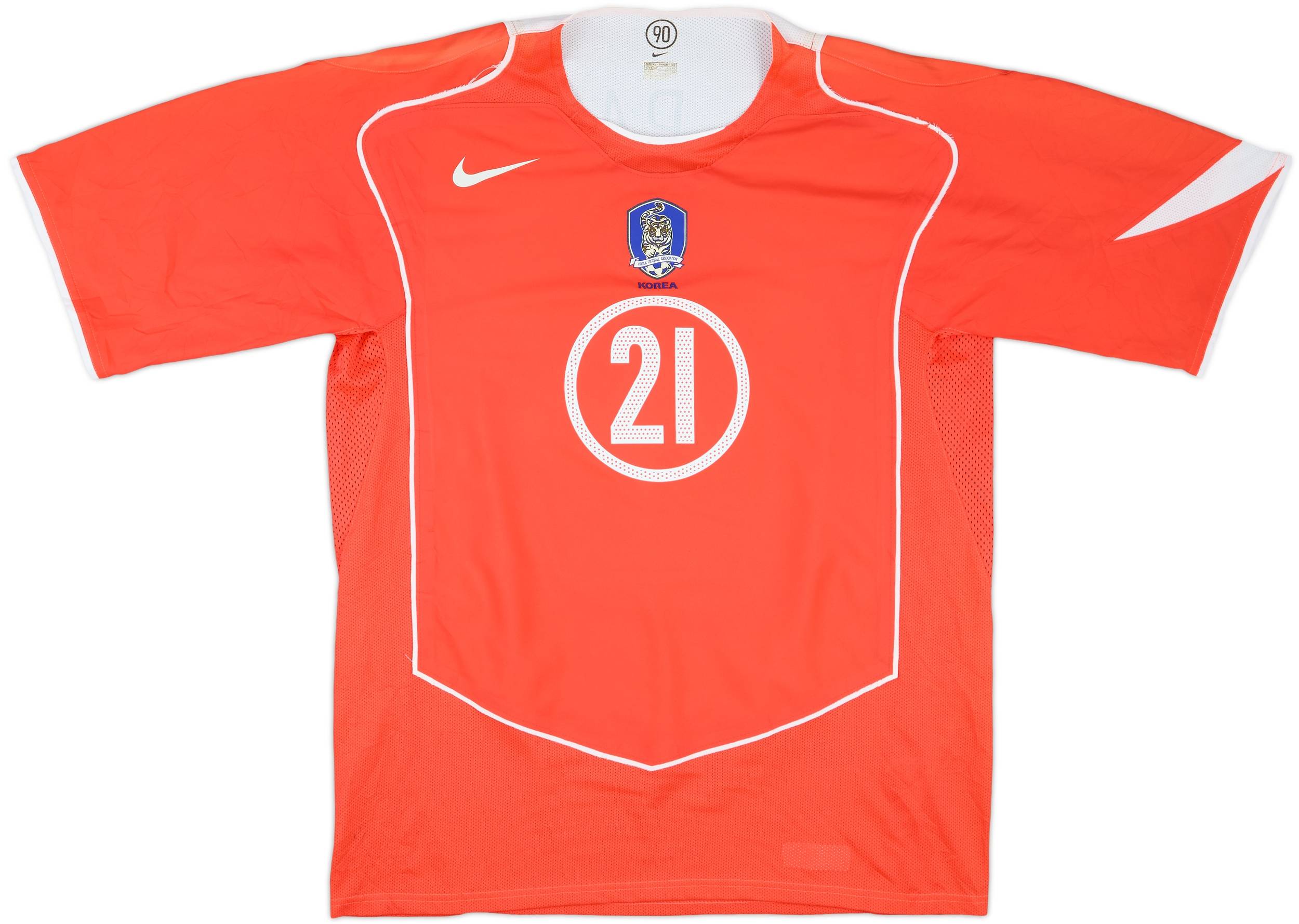 2004-06 South Korea Player Issue Home Shirt J S Park #21 - 7/10 - (XL)