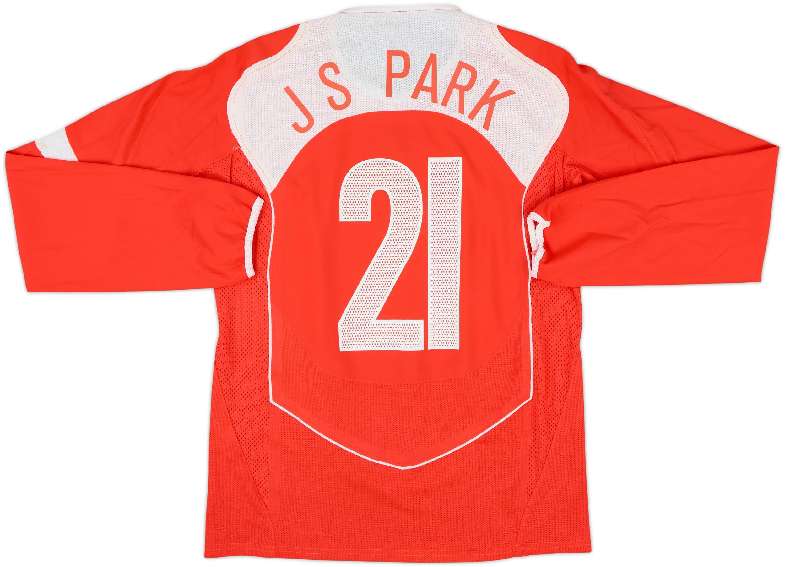 Nike サッカーシャツ 赤 21 J S PARK Nike South Korea 2004 Re-Issue Shirt With Ji Sung Park 21 - Laser
