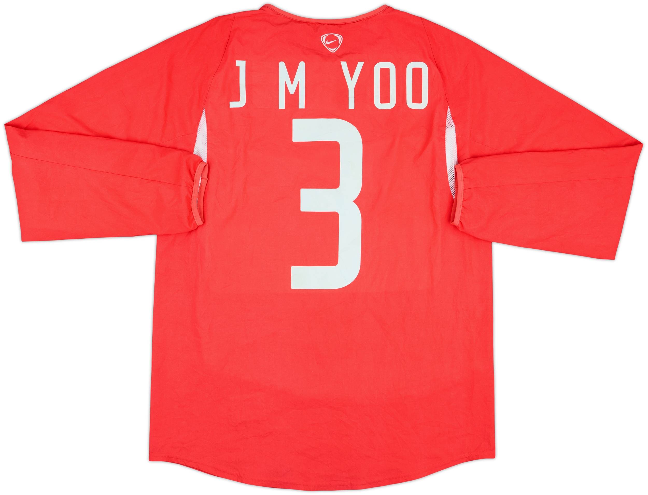 2002-03 South Korea Nike Player Issue Training L/S Shirt J M Yoo