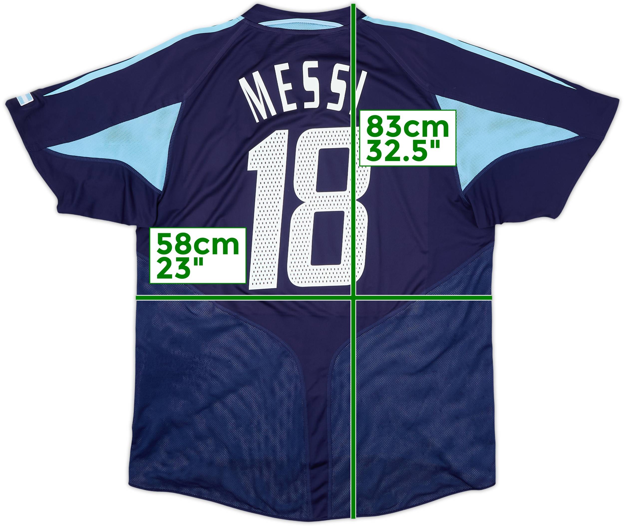 2004-05 Argentina Away Shirt Messi #18 - 8/10 - (L)