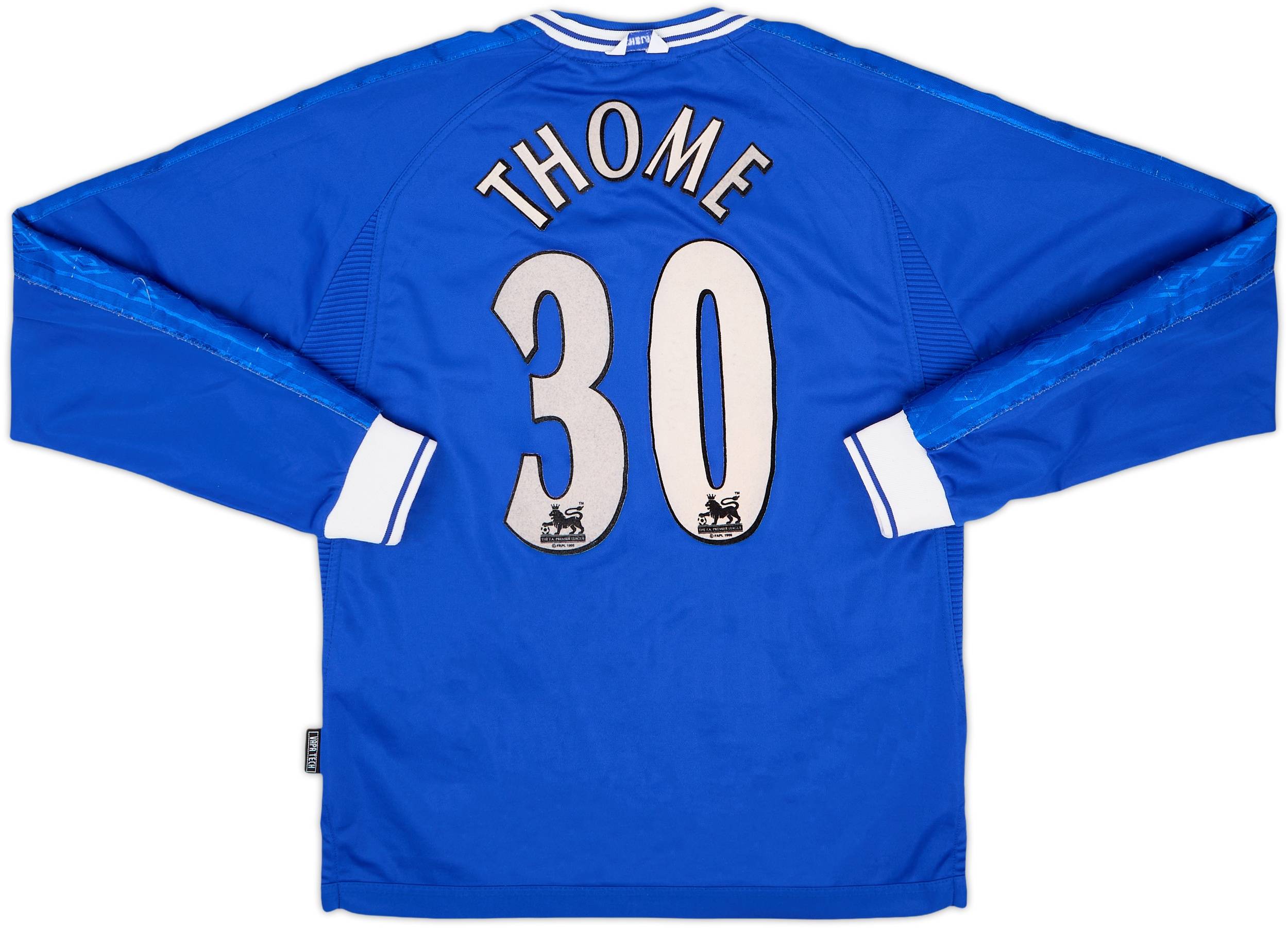 1999-01 Chelsea Home L/S Shirt Thome #30 - 8/10 - (S)