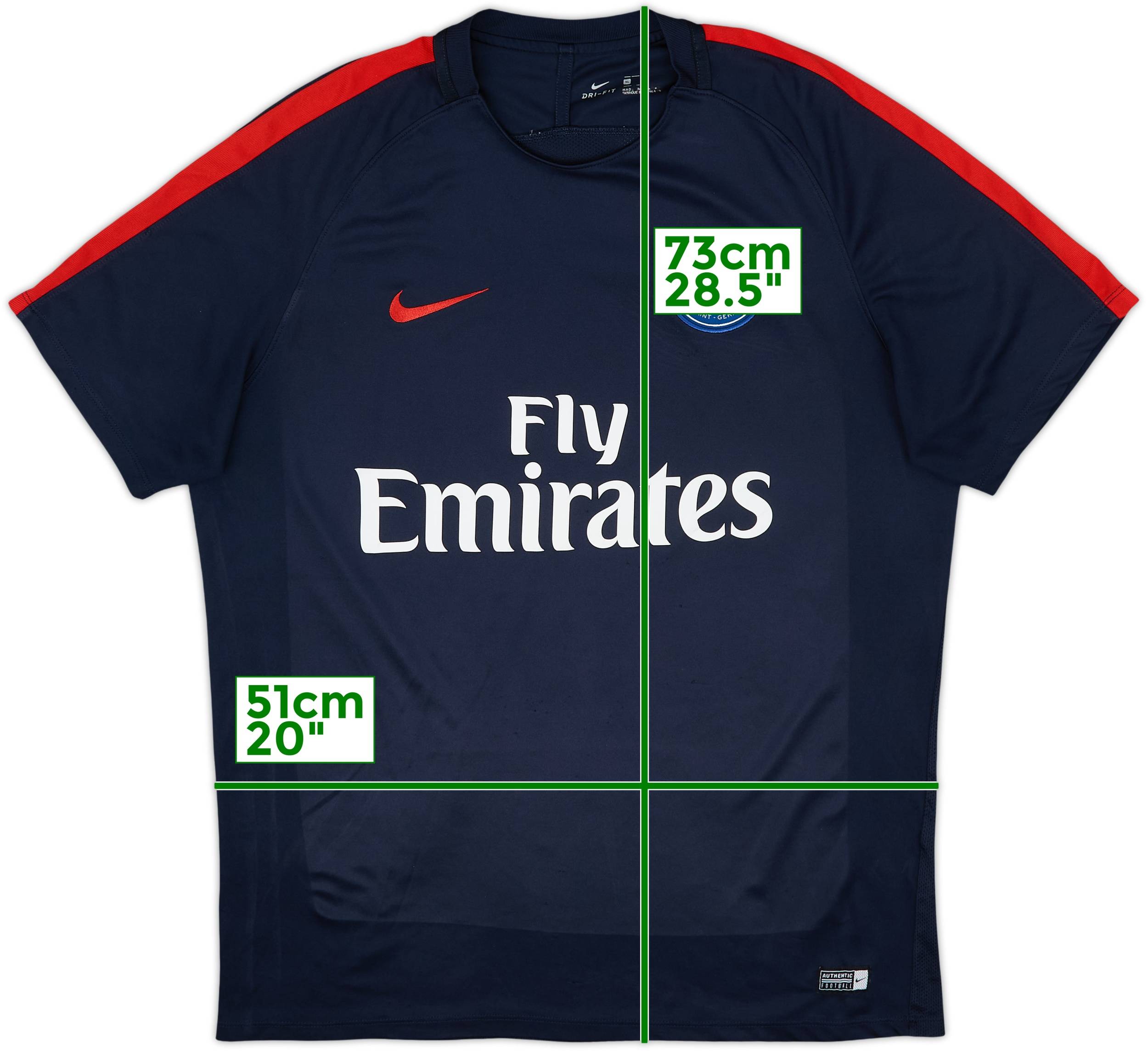 2016-17 Paris Saint-Germain Nike Training Shirt - 7/10 - (XL)