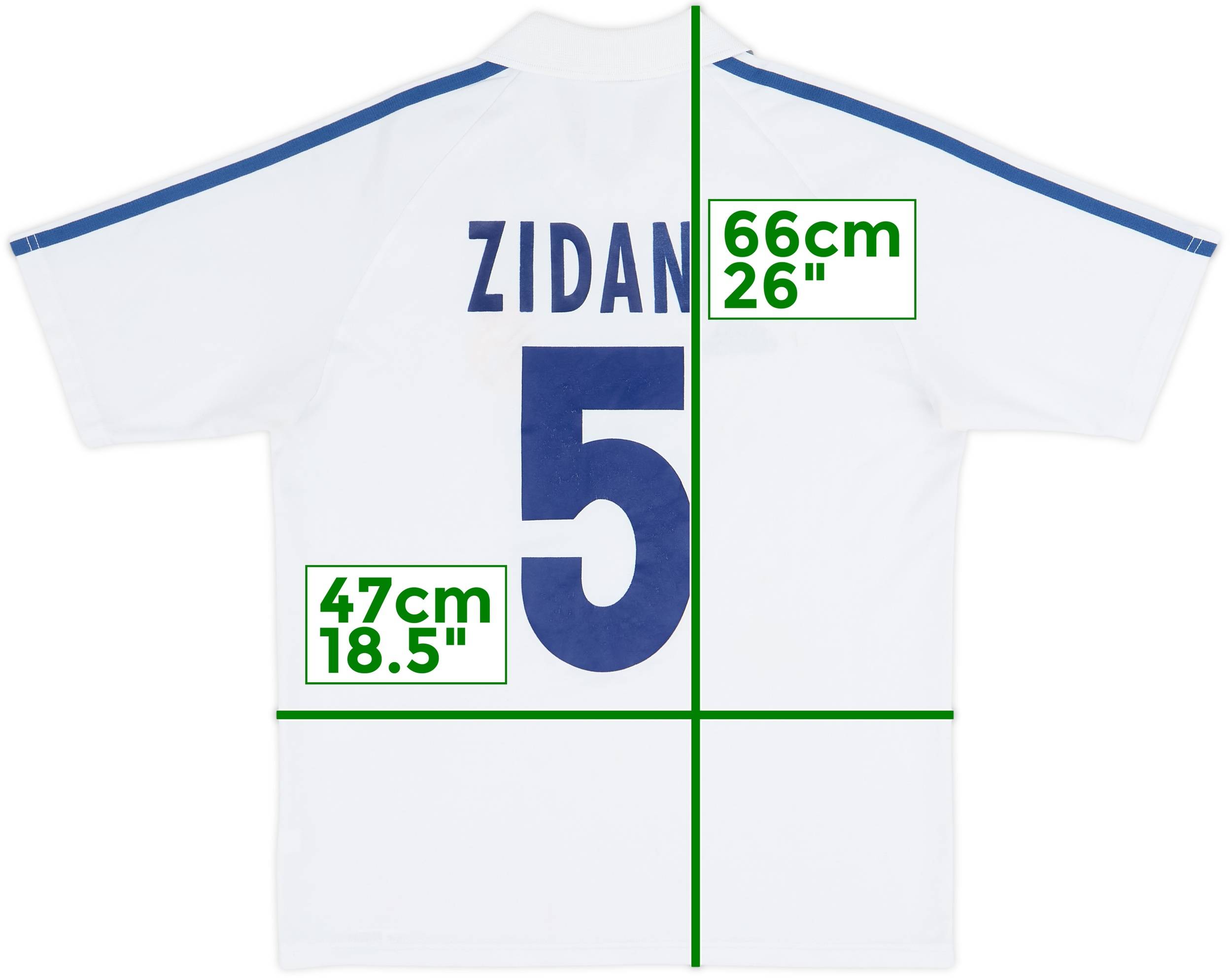 2001 Real Madrid Home Shirt Zidane #5 - 6/10 - (L.Boys)