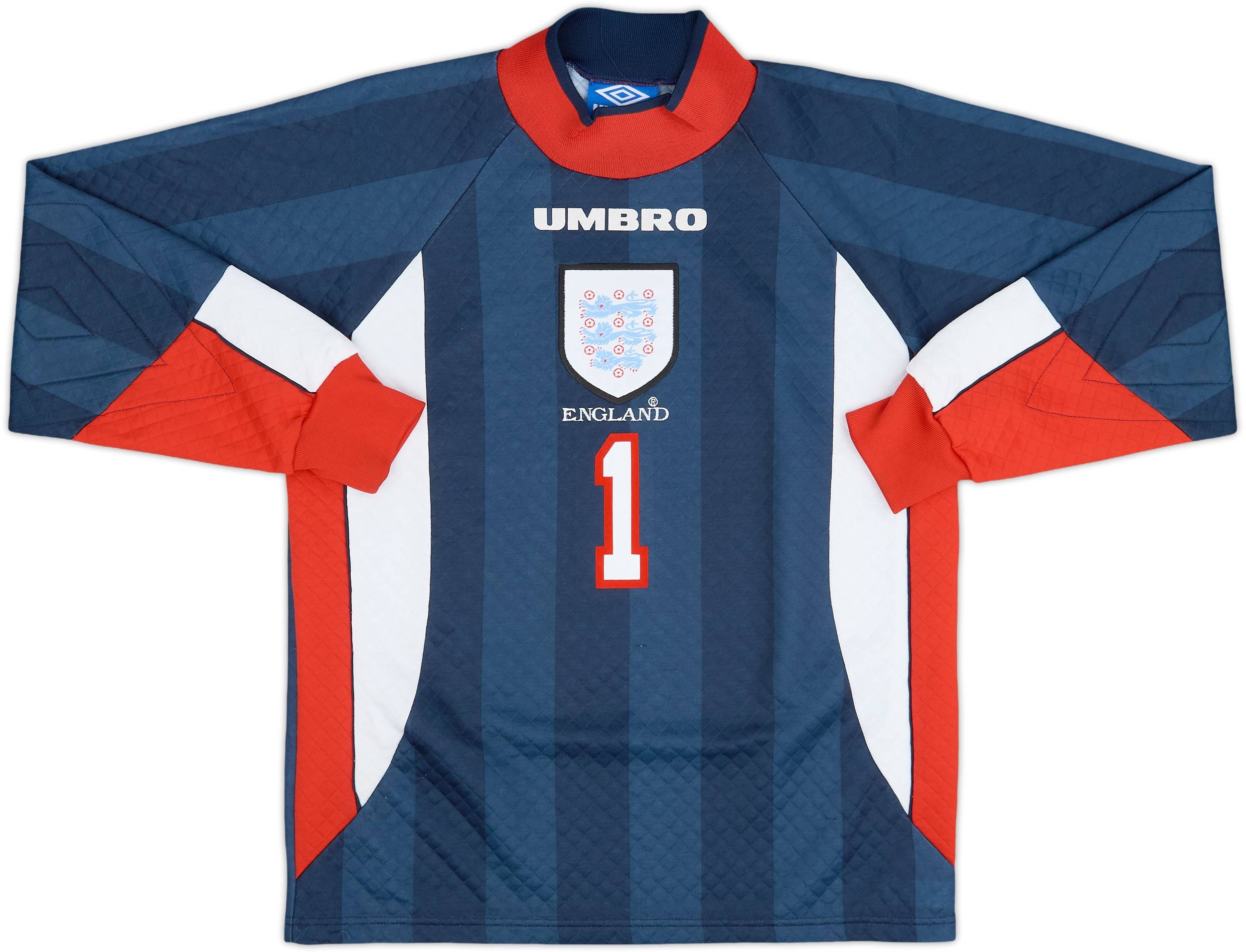 1997-98 England GK Shirt Seaman #1 - 9/10 - (Y)