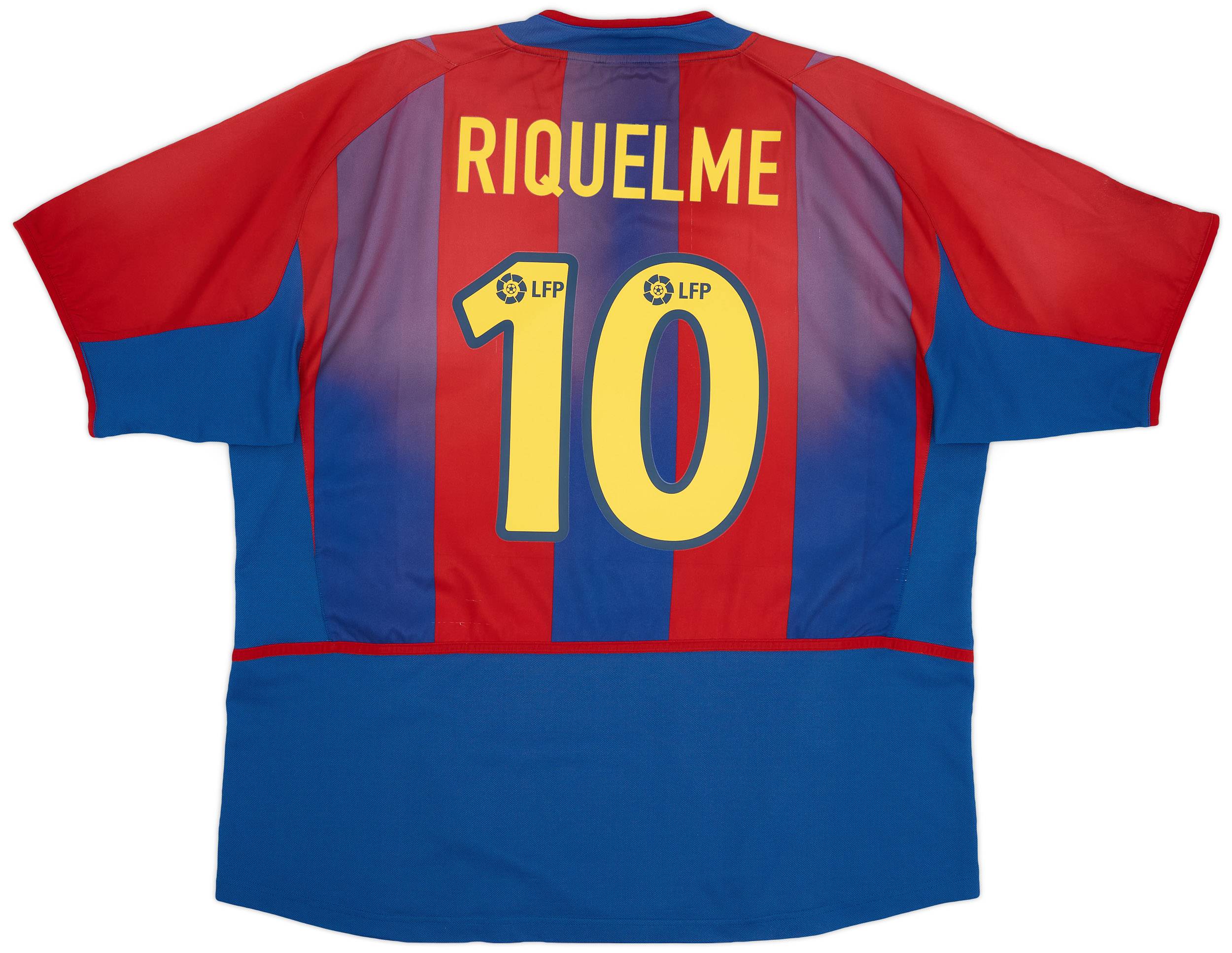 2002-03 Barcelona Home Shirt Riquelme #10 - 5/10 - (XL)