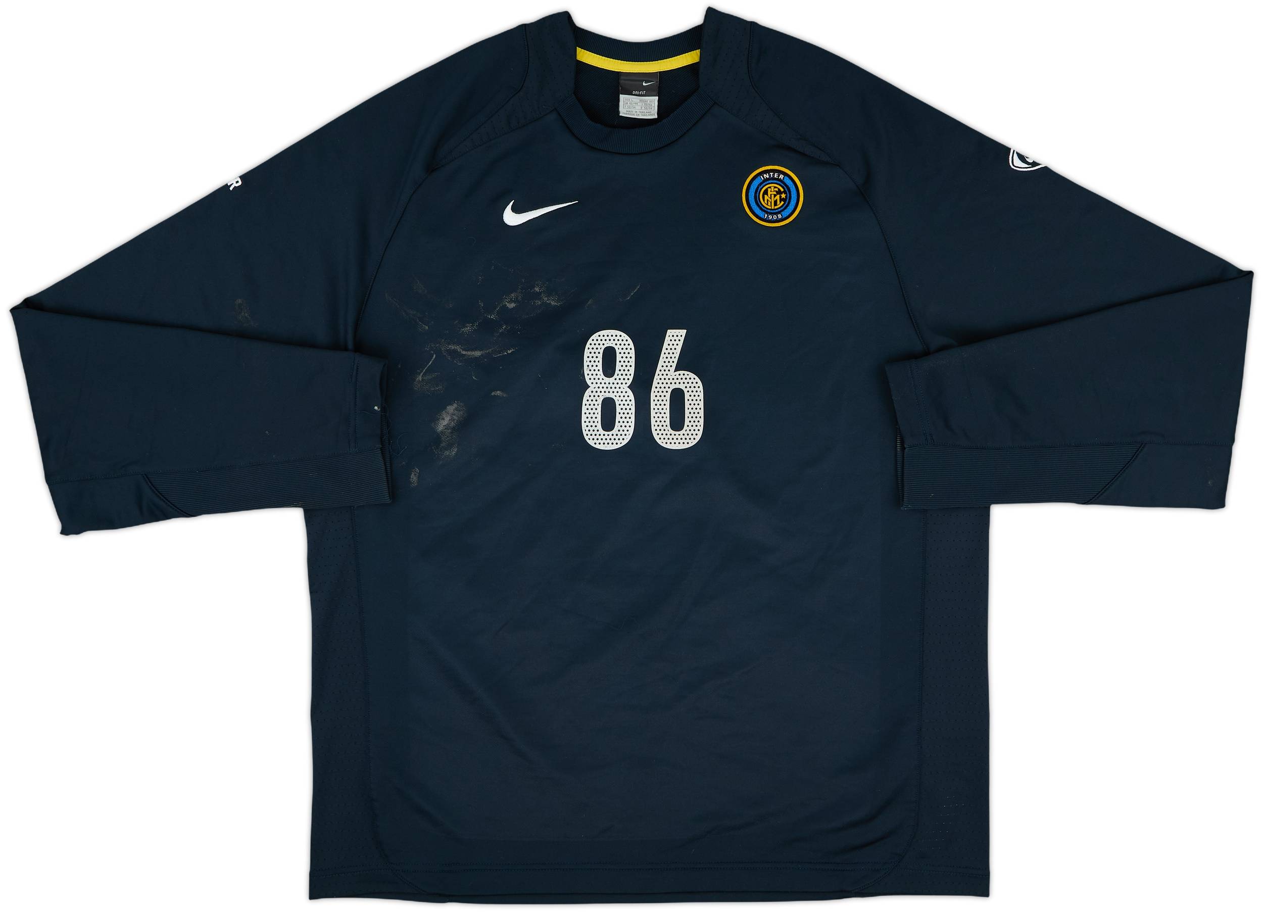 2006-07 Inter Milan Player Issue Nike Sweat Top #86 - 4/10 - (L)