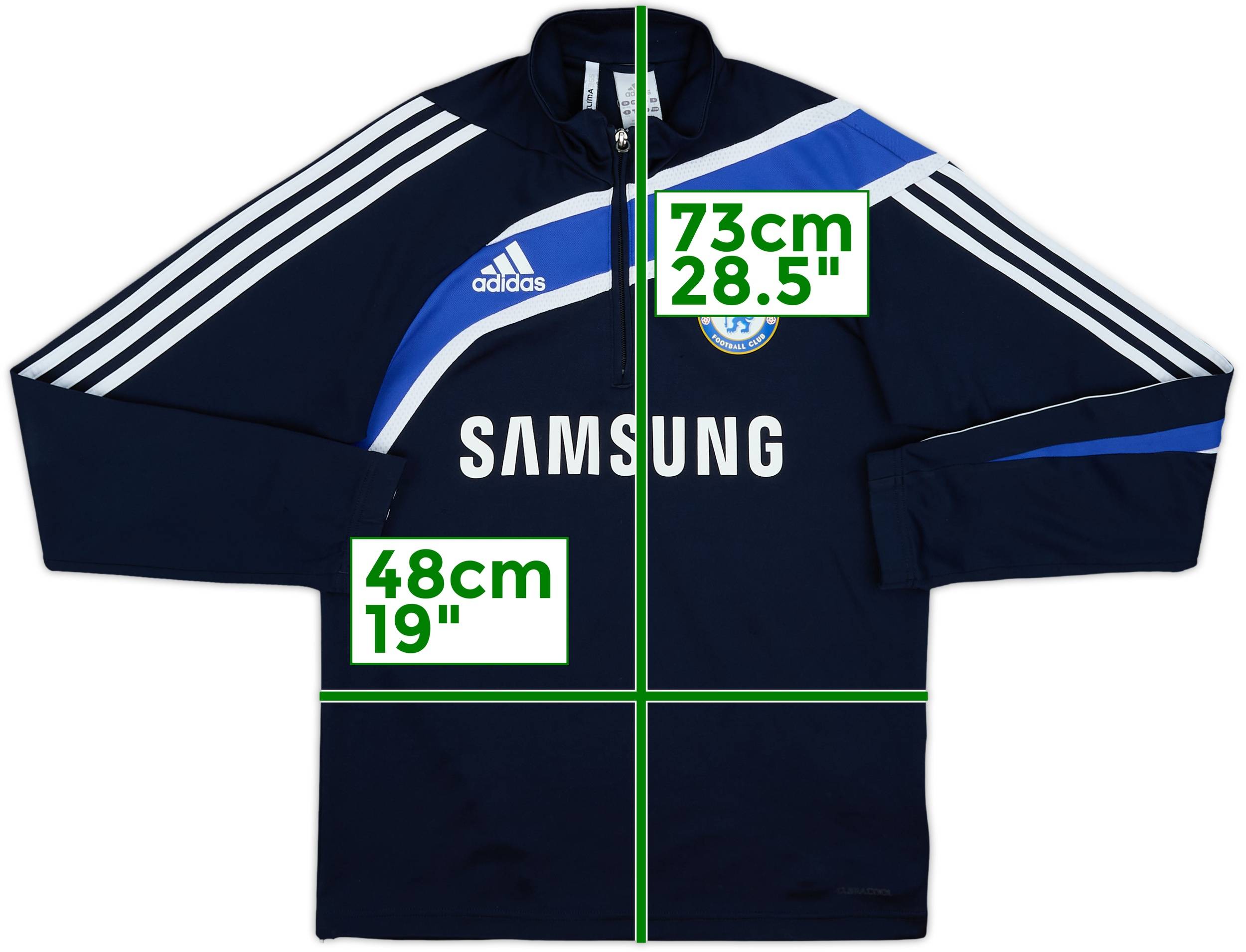 2009-10 Chelsea adidas 1/4 Zip Training Top - 7/10 - (M)