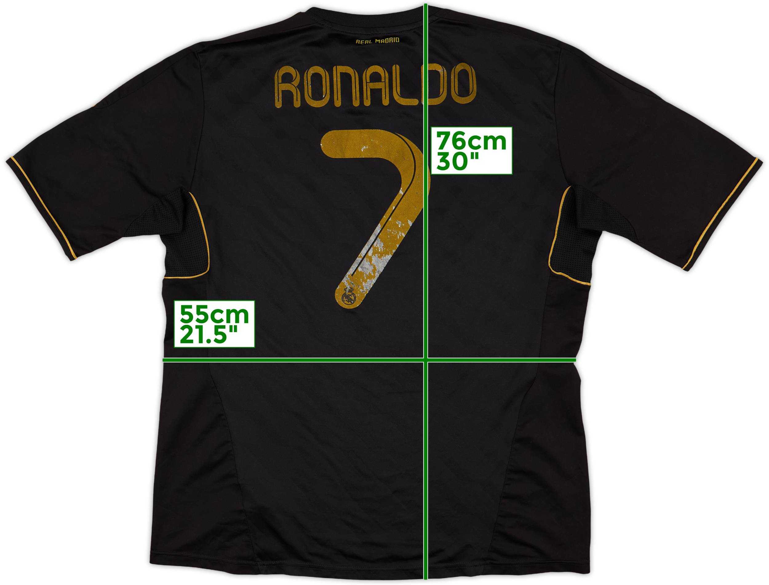 ウェア Real Madrid 2011 #7 Ronaldo UCL shirt 2011-12 Real Madrid Away Shirt Ronaldo #7 - 5/10 - (XL)