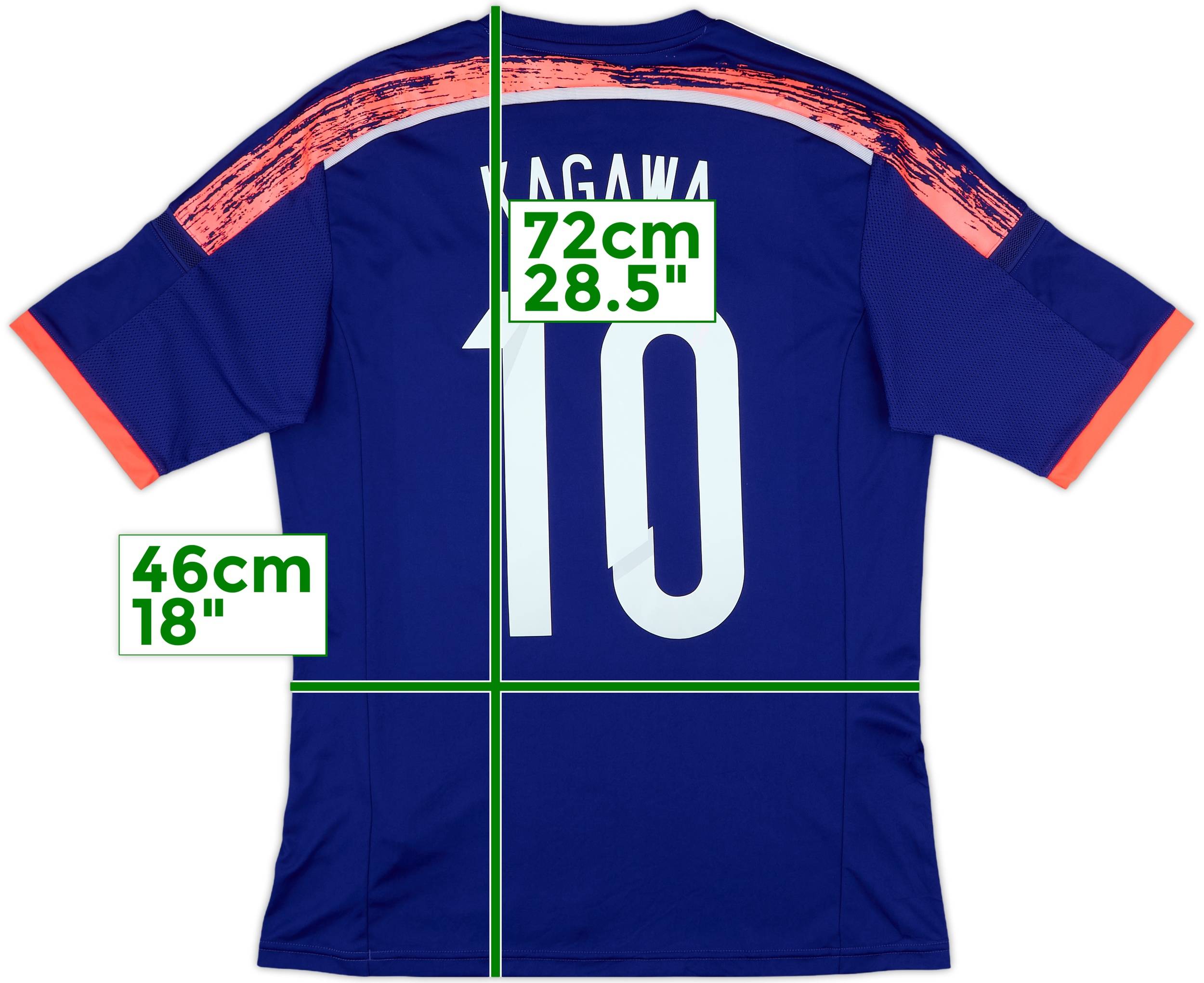 2010AFCアジアカップ 日本代表 KAGAWA 10 長袖 シャツ 2013-15 Japan Home Shirt Kagawa #10 - 8/10 - (L)