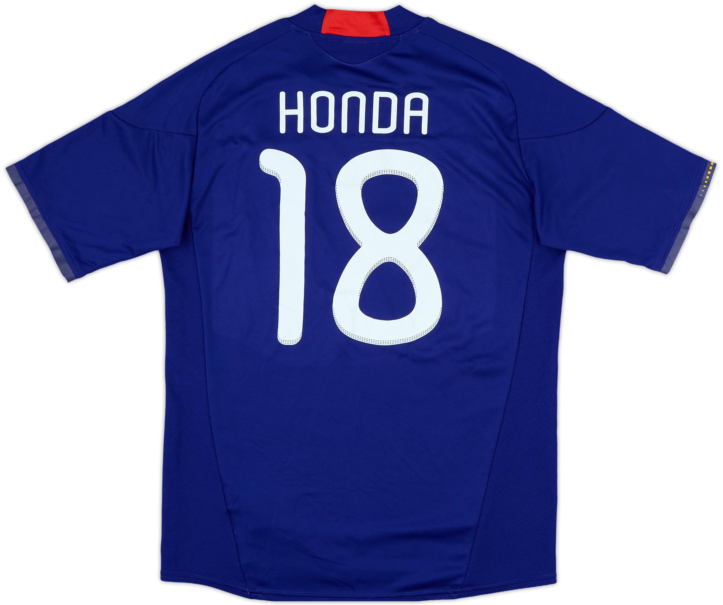正規品　Japan Home 2010 Shirt Honda #18 2010-12 Japan Signed Home Shirt Honda #18 - 6/10 - (L)