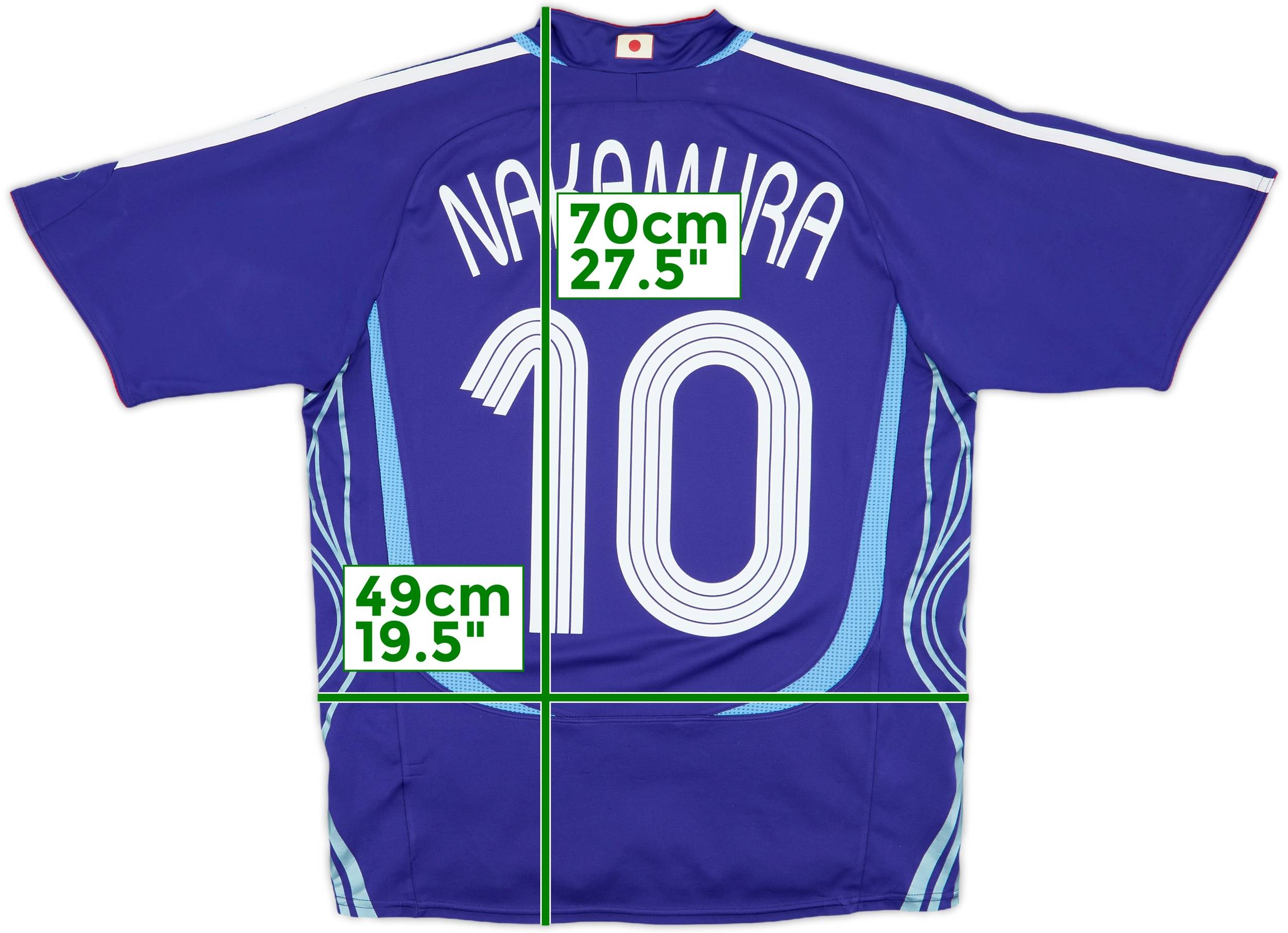2006 Samurai Blueフットボール 2006-08 Japan Home Shirt Nakamura #10 - 8/10 - (XL.Boys)