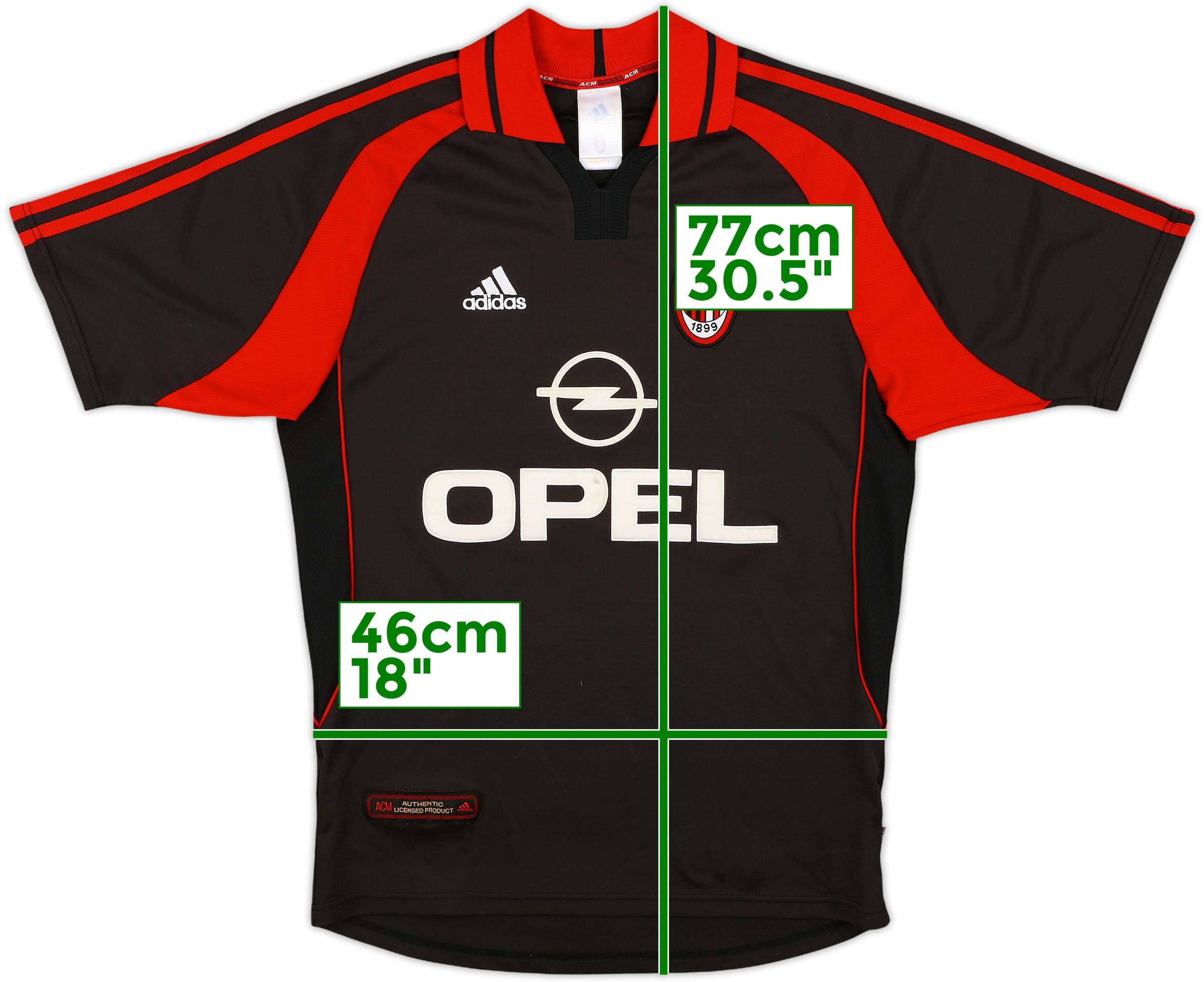 2000-01 AC Milan Third Shirt - 8/10 - (S)