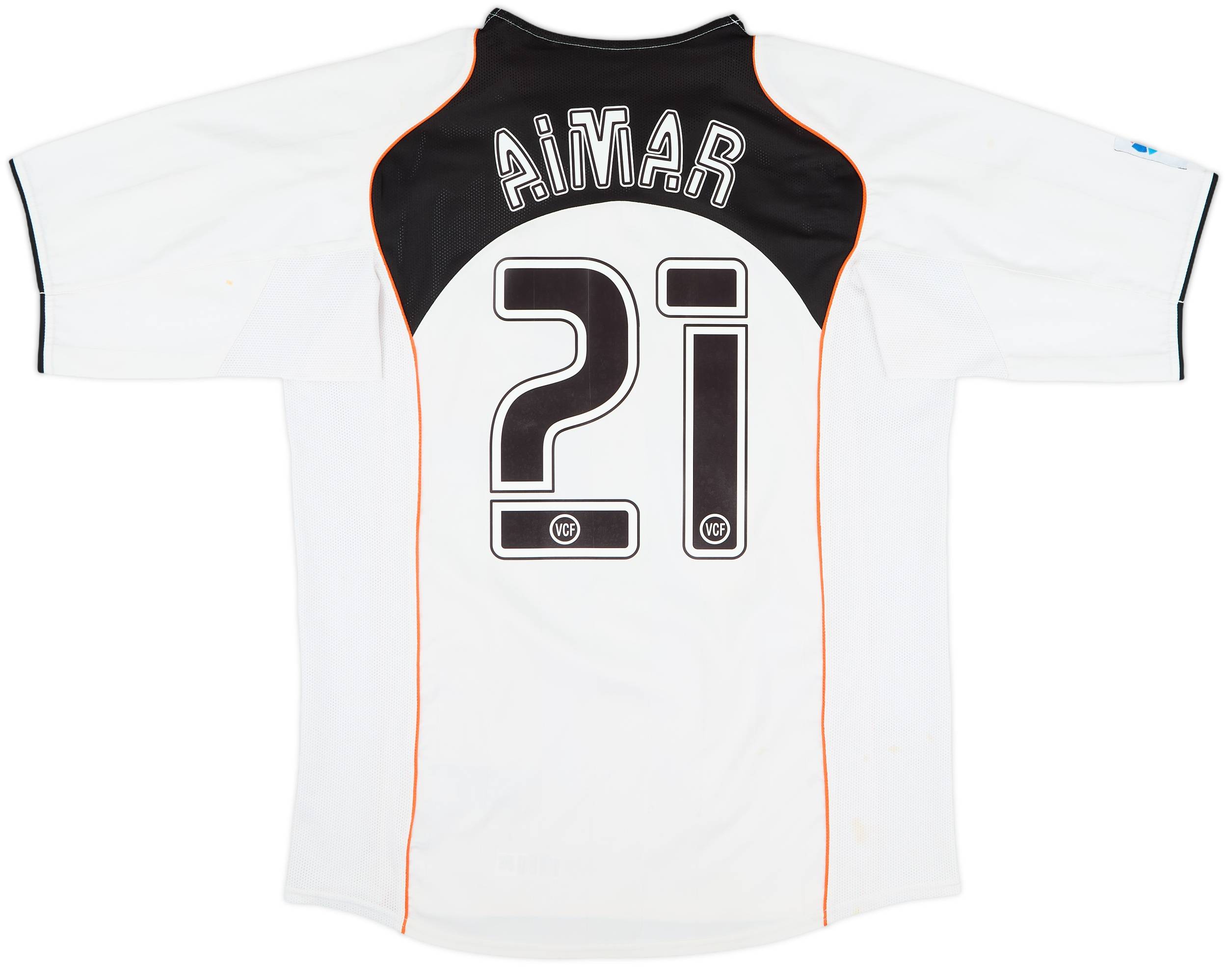 2004-05 Valencia Home Shirt Aimar #21 - 6/10 - (L)