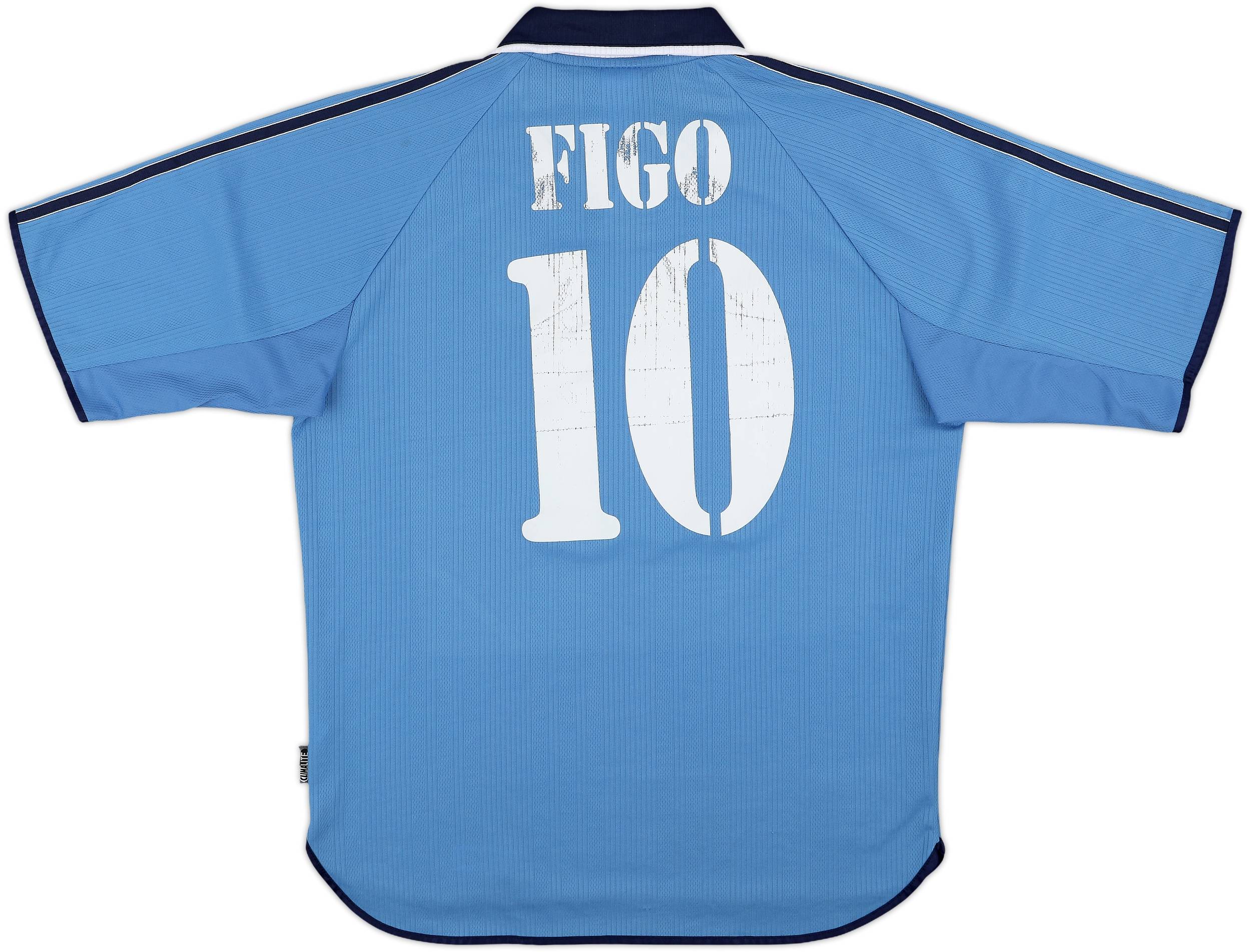 adidas REAL MADRID 「FIGO 10」　M　deadstock FIGO #10 REAL MADRID 1999/2000 L Jersey WHITE H/S Camiseta