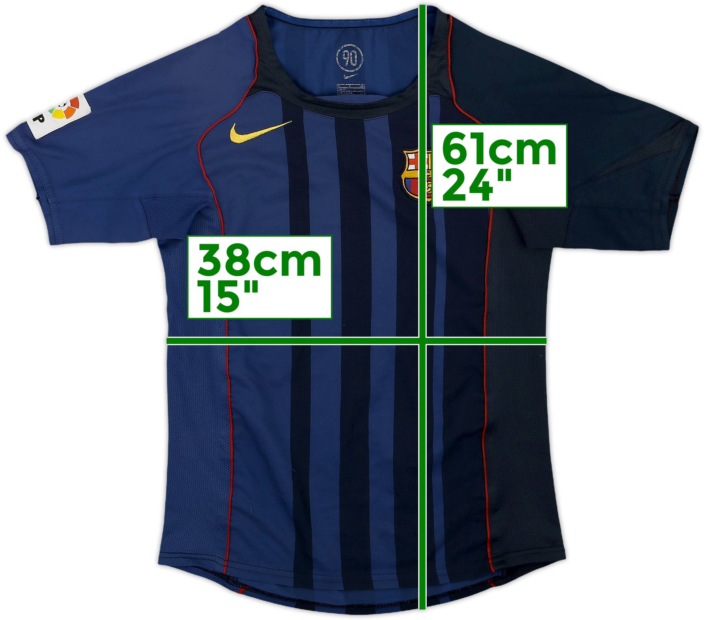 N*ん様 04/05 FC BARCELONA away jersey 2004-05 Barcelona Away Shirt - 8/10 - (S.Boys)
