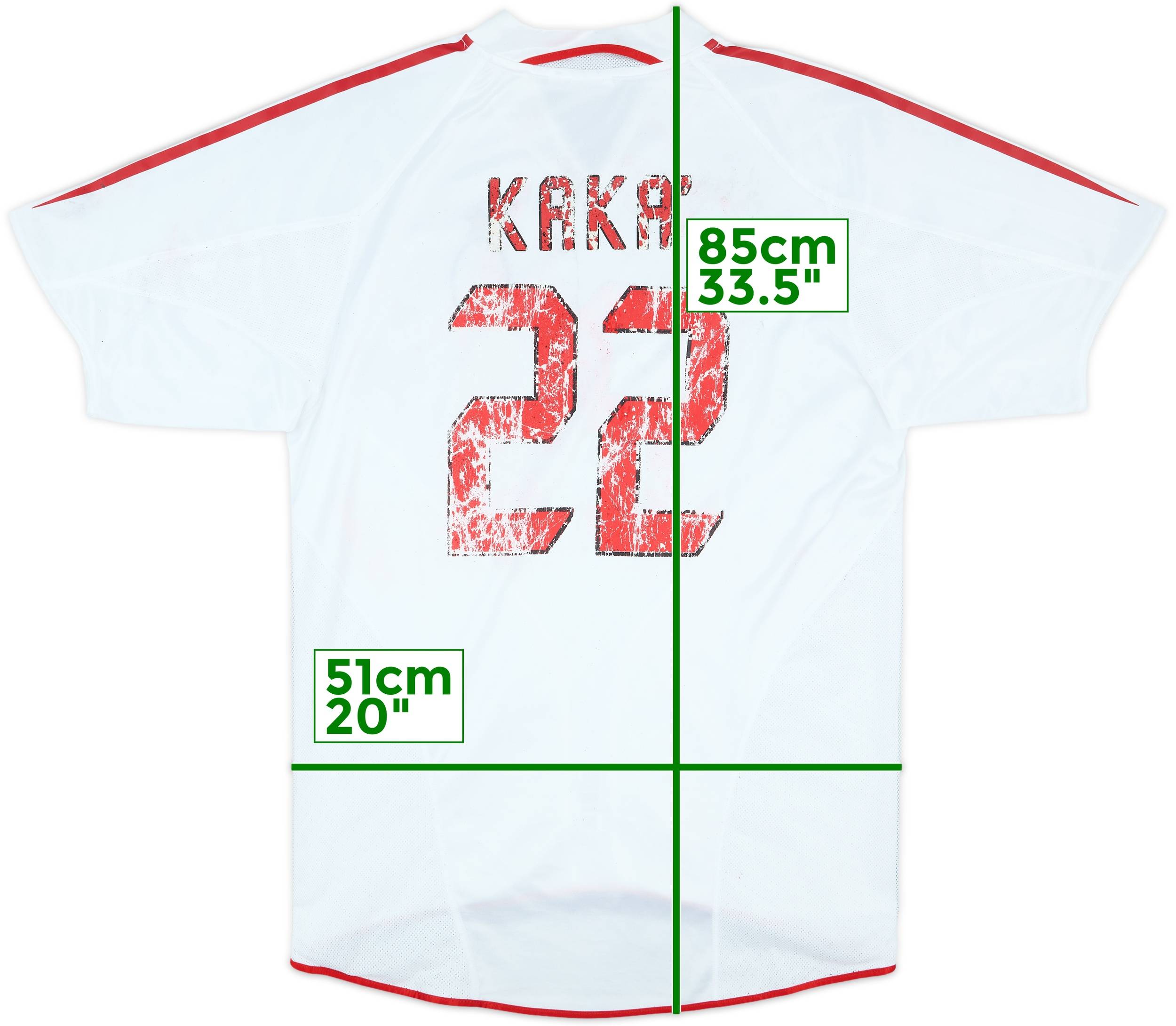 2004-05 AC Milan Away Shirt Kaka #22 - 4/10 - (M)