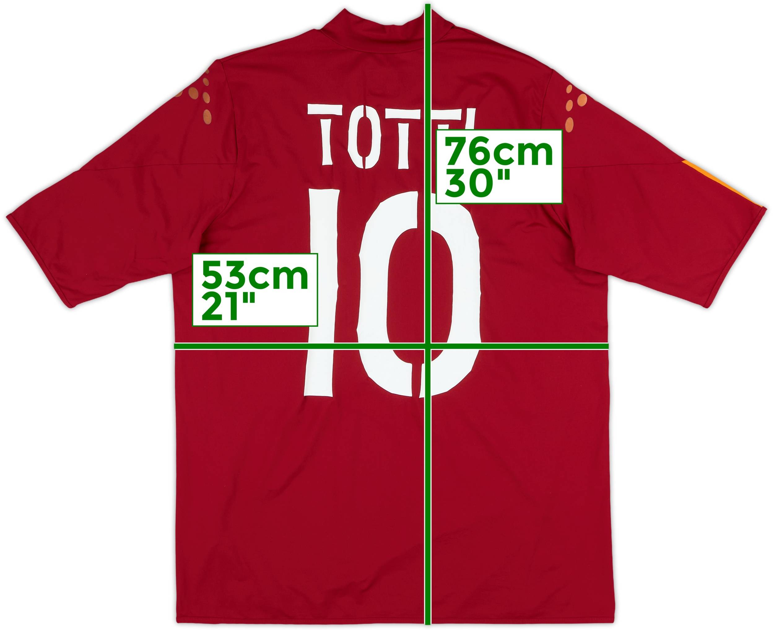 ウェア 04-05 ROMA TOTTI #10 2004-05 Roma Home Shirt Totti #10 - 6/10 - (XL)