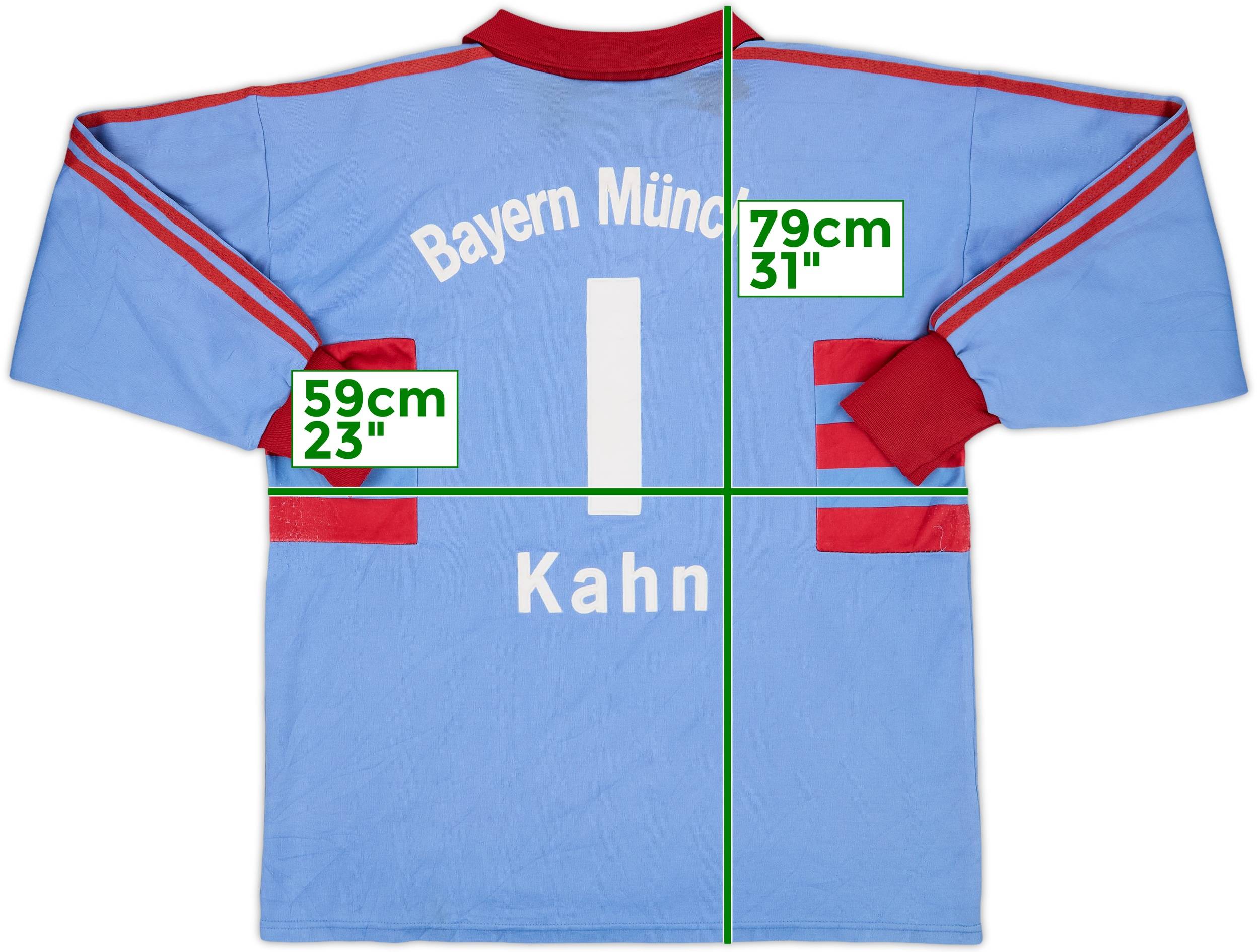 1998-99 Bayern Munich GK Shirt Kahn #1 - 8/10 - (L)