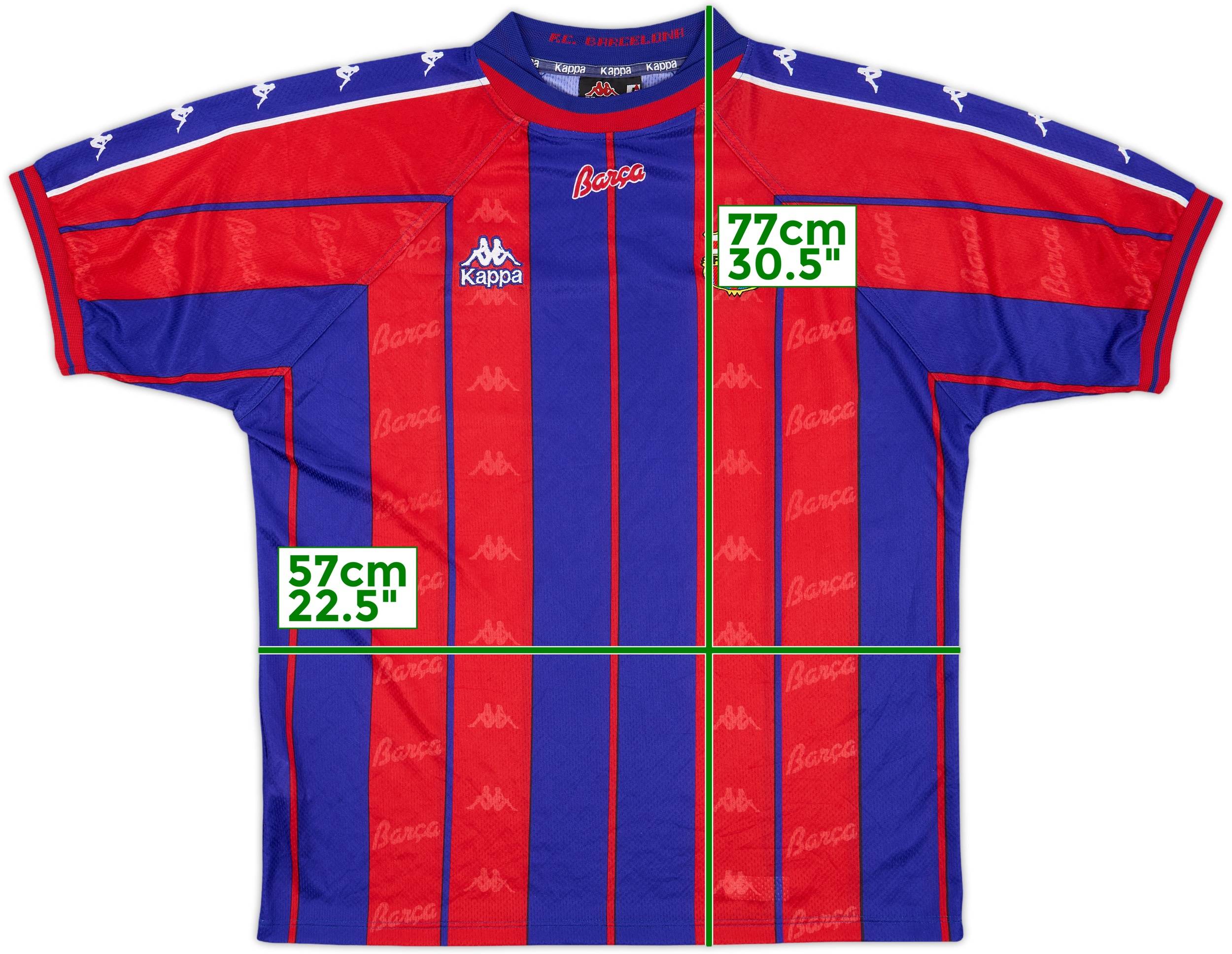 1997-98 Barcelona Home Shirt - 8/10 - (L)