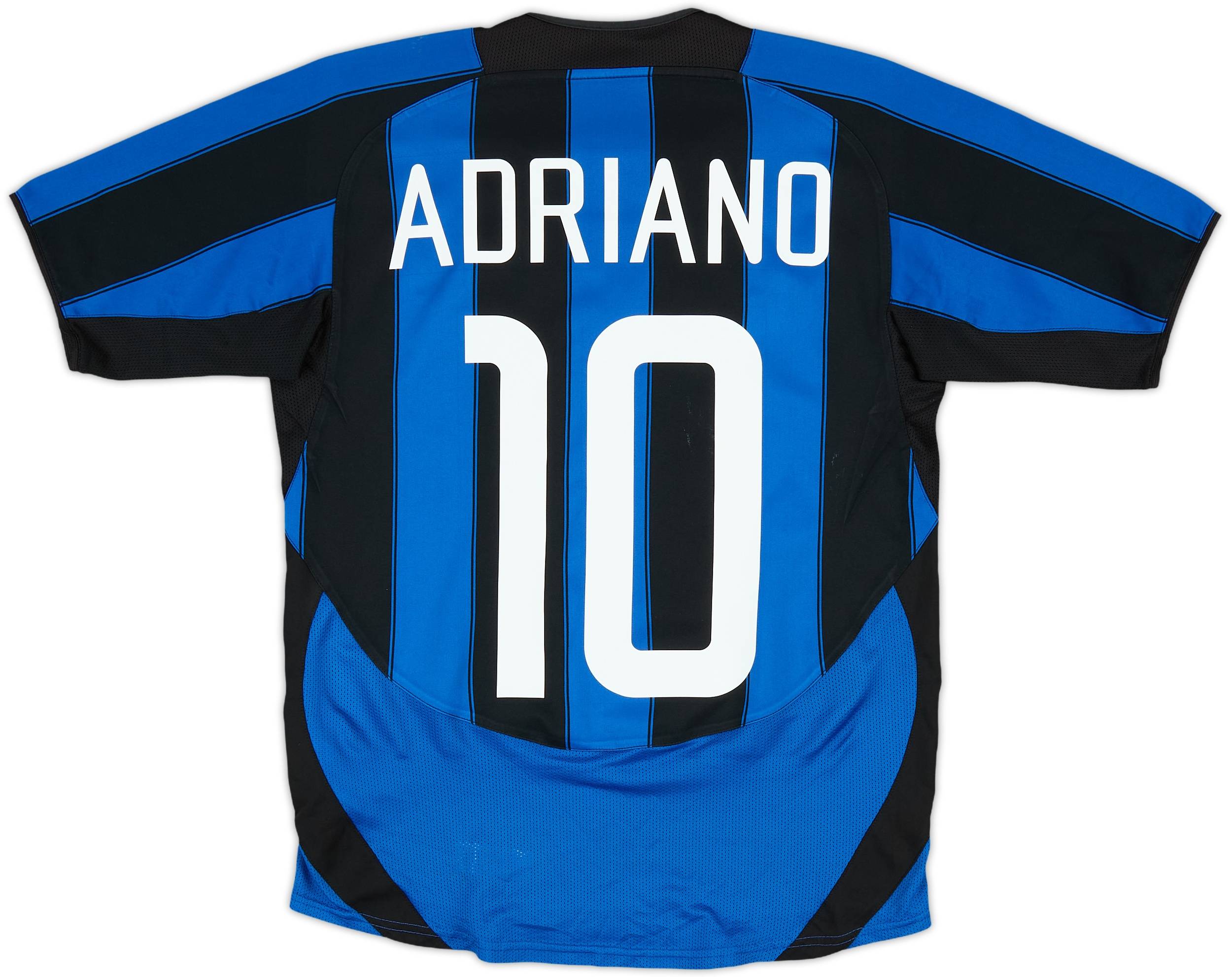 2003-04 Inter Milan Home Shirt Adriano #10 - 7/10 - (XL.Boys)