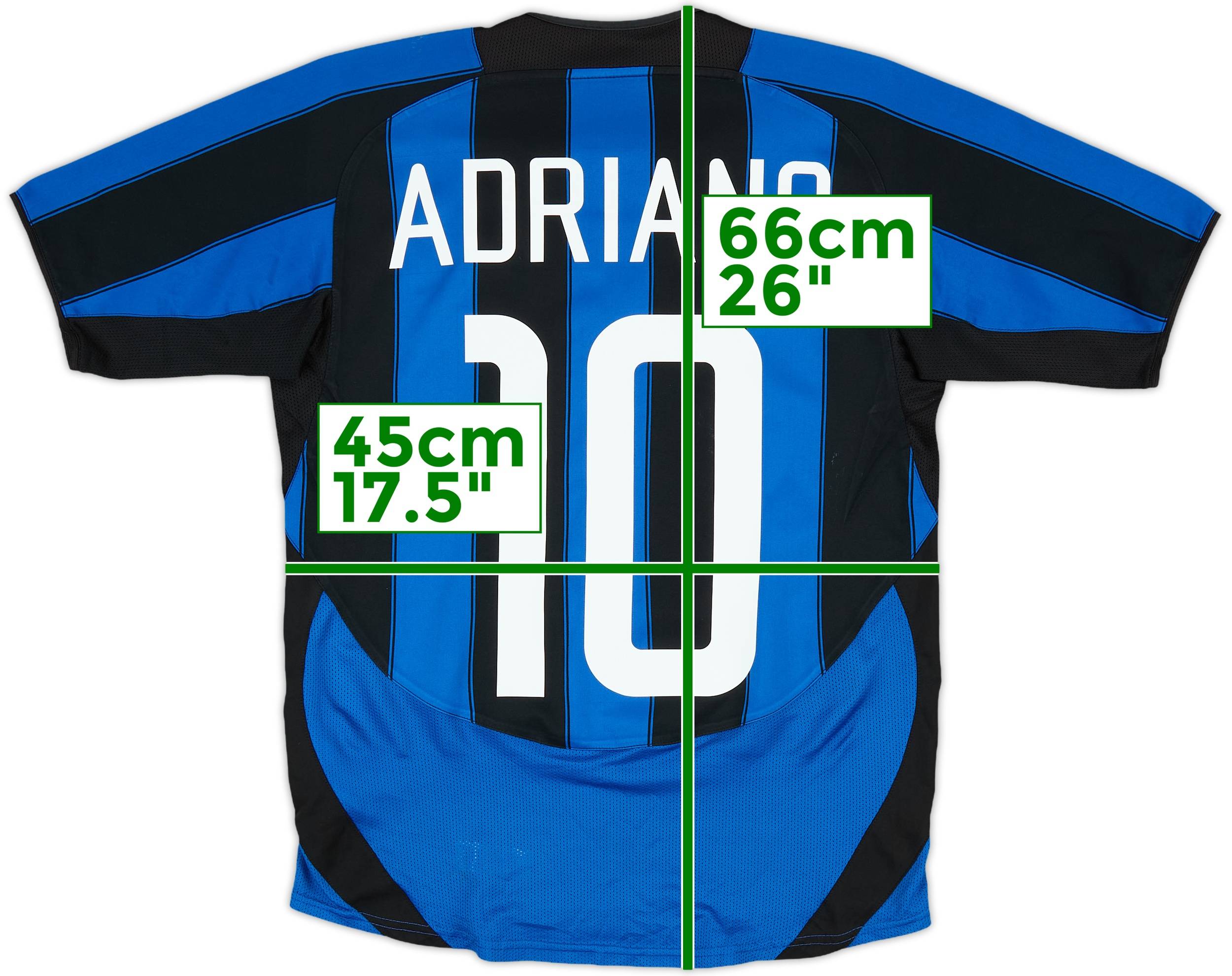 ウェア inter 2003 2004  2003-04 Inter Milan Home Shirt Adriano #10 - 7/10 - (XL.Boys)