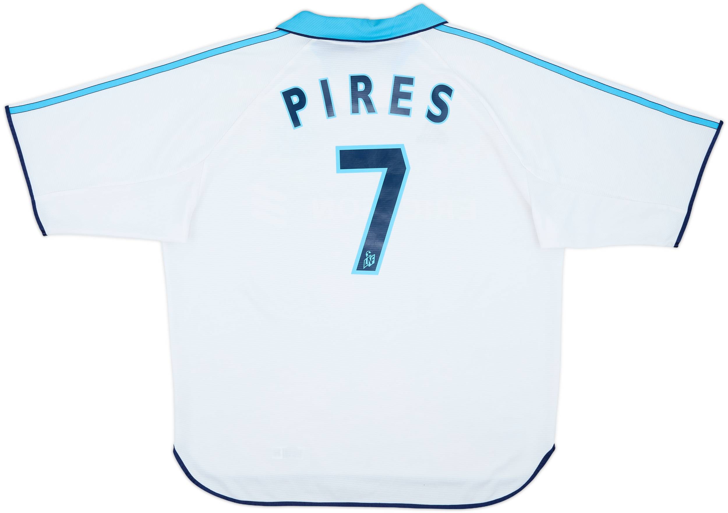 1998-99 Olympique Marseille Home Shirt Pires #7 - 7/10 - (XL)