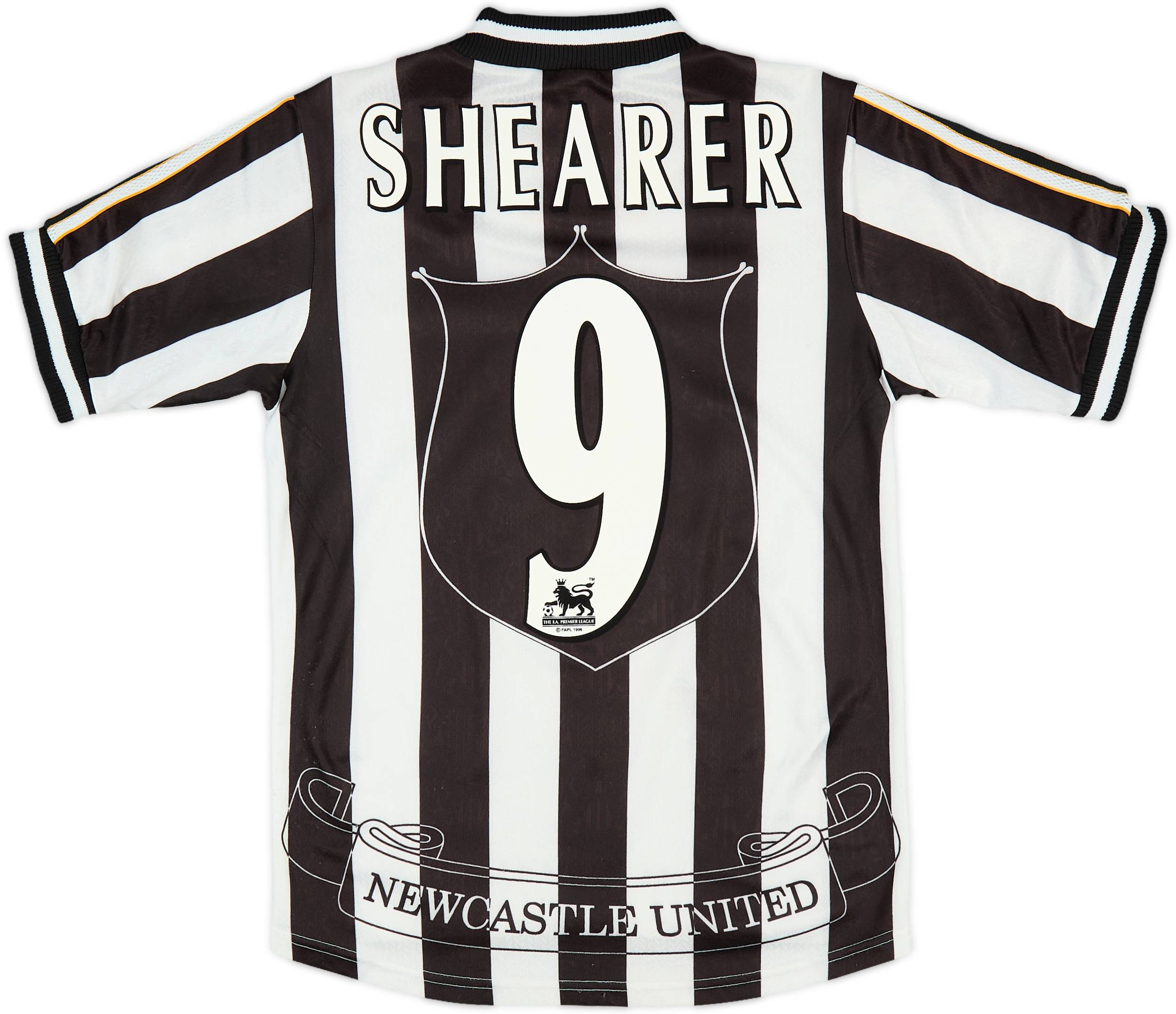 Newcastle United SHEARER 9番シャツ 1997-99 Newcastle Home Shirt Shearer #9 - 5/10 - (XL.Boys)