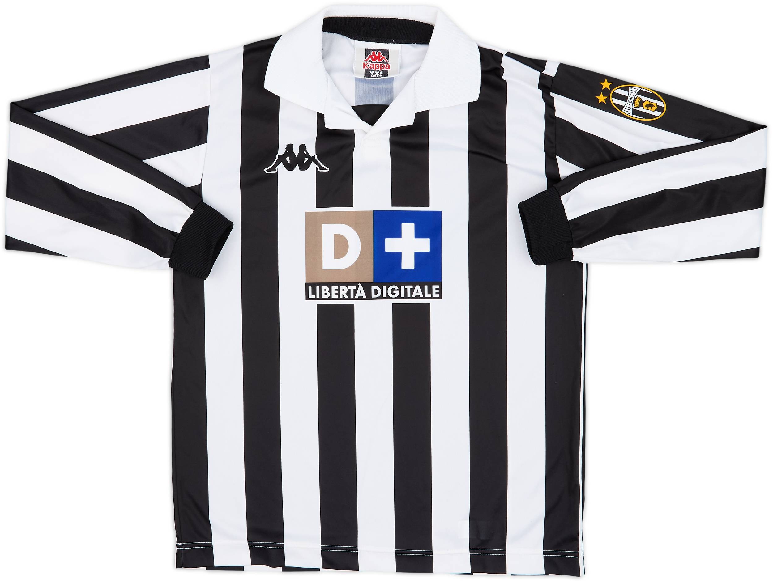 kavann 1998-99 Juventus Home L/S Shirt #4 - 4/10 - (XL.Boys)